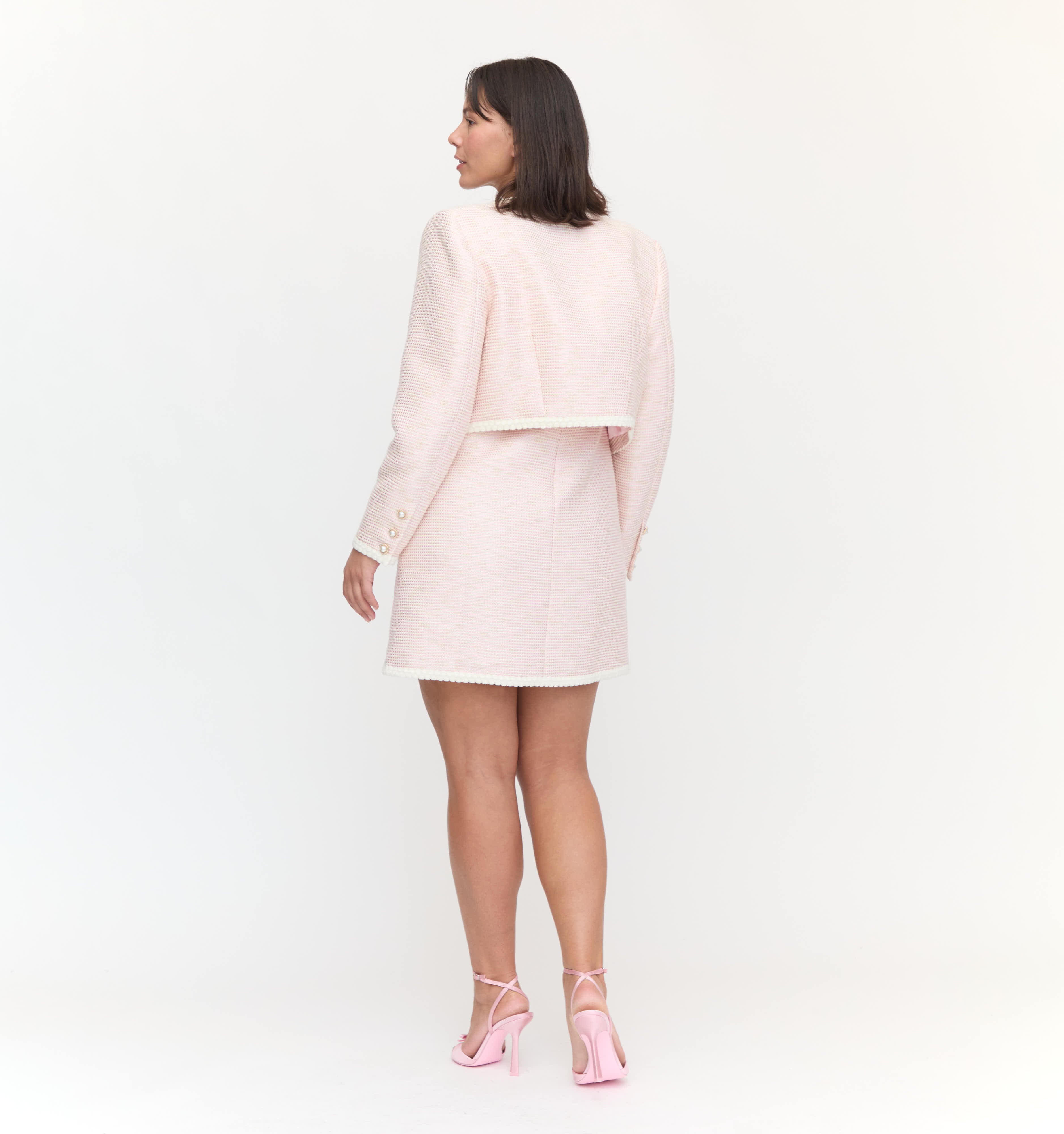 The Bernadette Jacket - Rose Tweed