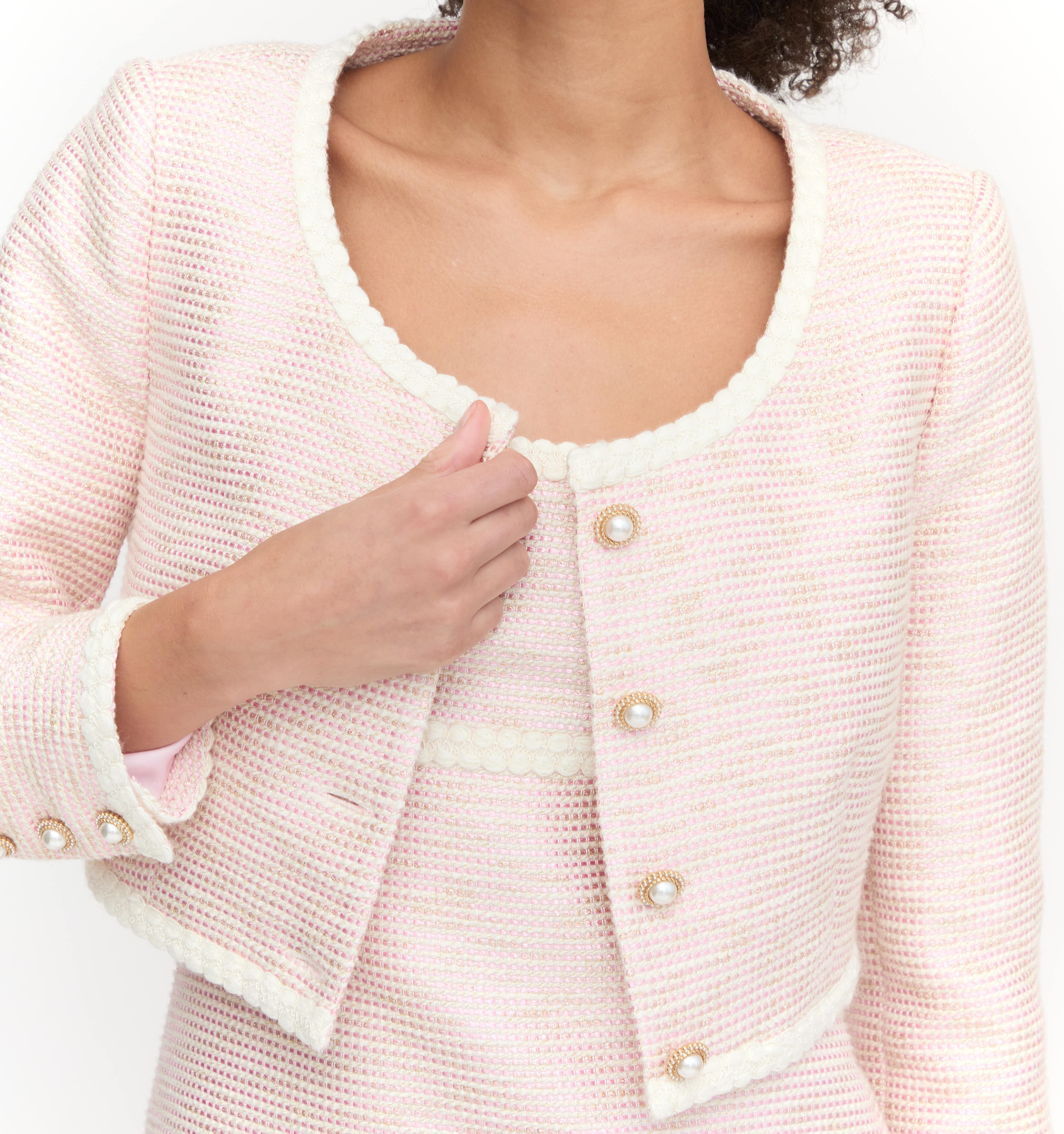 The Bernadette Jacket - Rose Tweed