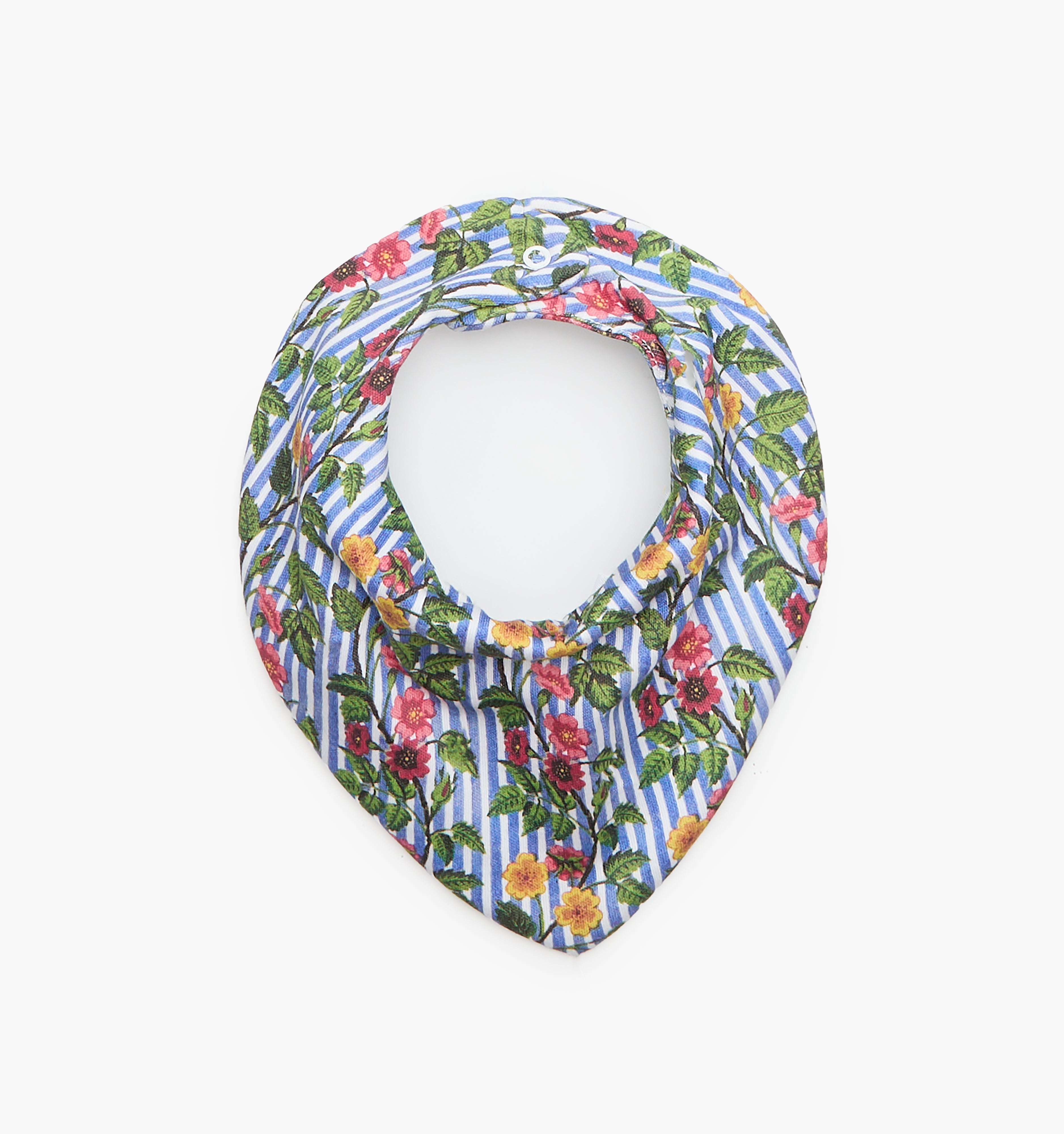 The Bandana Bib - Geranium Stripe