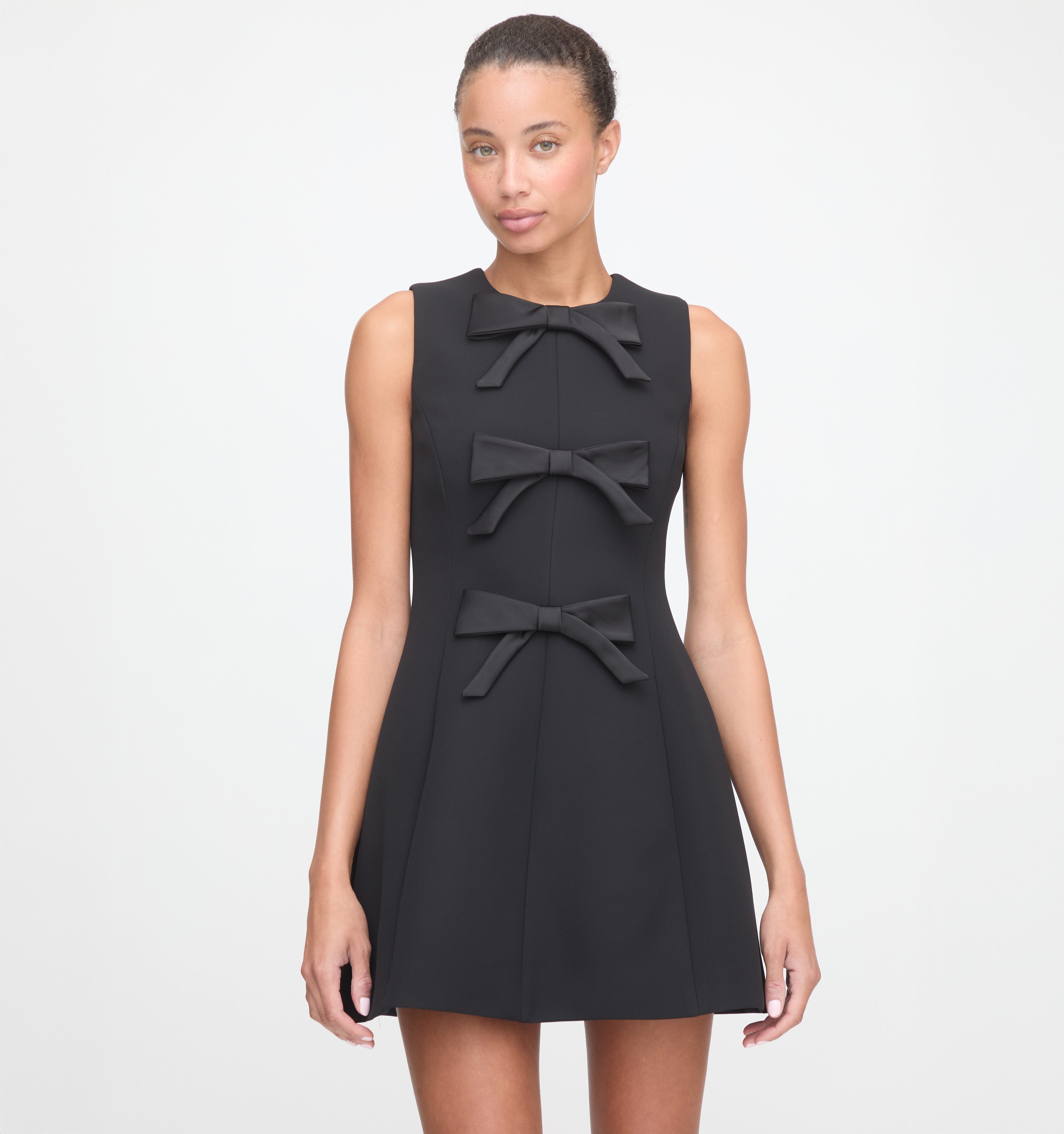 The Blythe Bow Dress - Black Bows