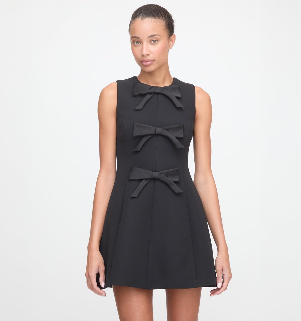The Blythe Bow Dress - Black Bows Hill House Home The Blythe Bow Dress - Black Bows Hill House Home