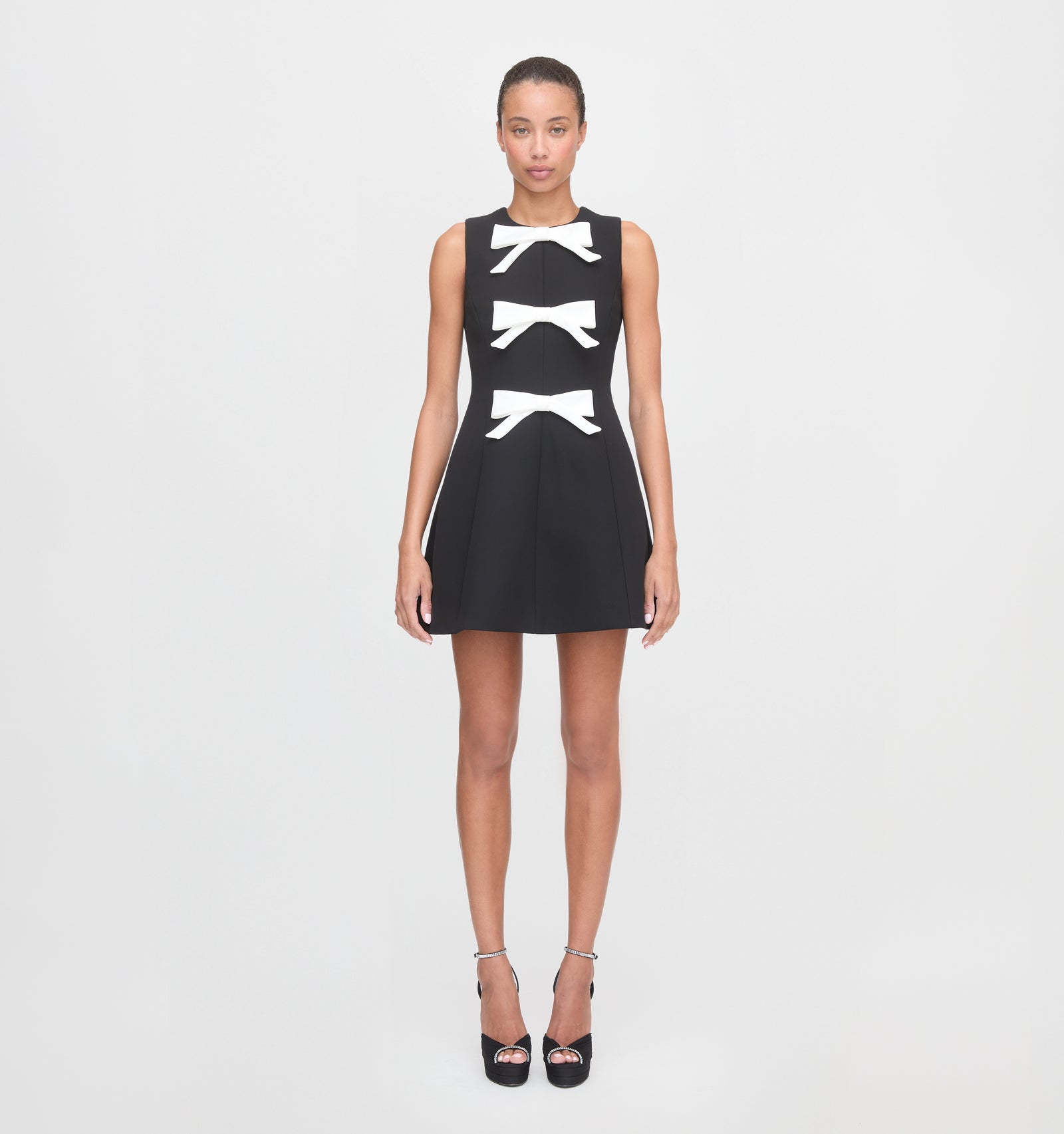 The Blythe Bow Dress - Ivory Bows Hill House Home The Blythe Bow Dress - Ivory Bows Hill House Home