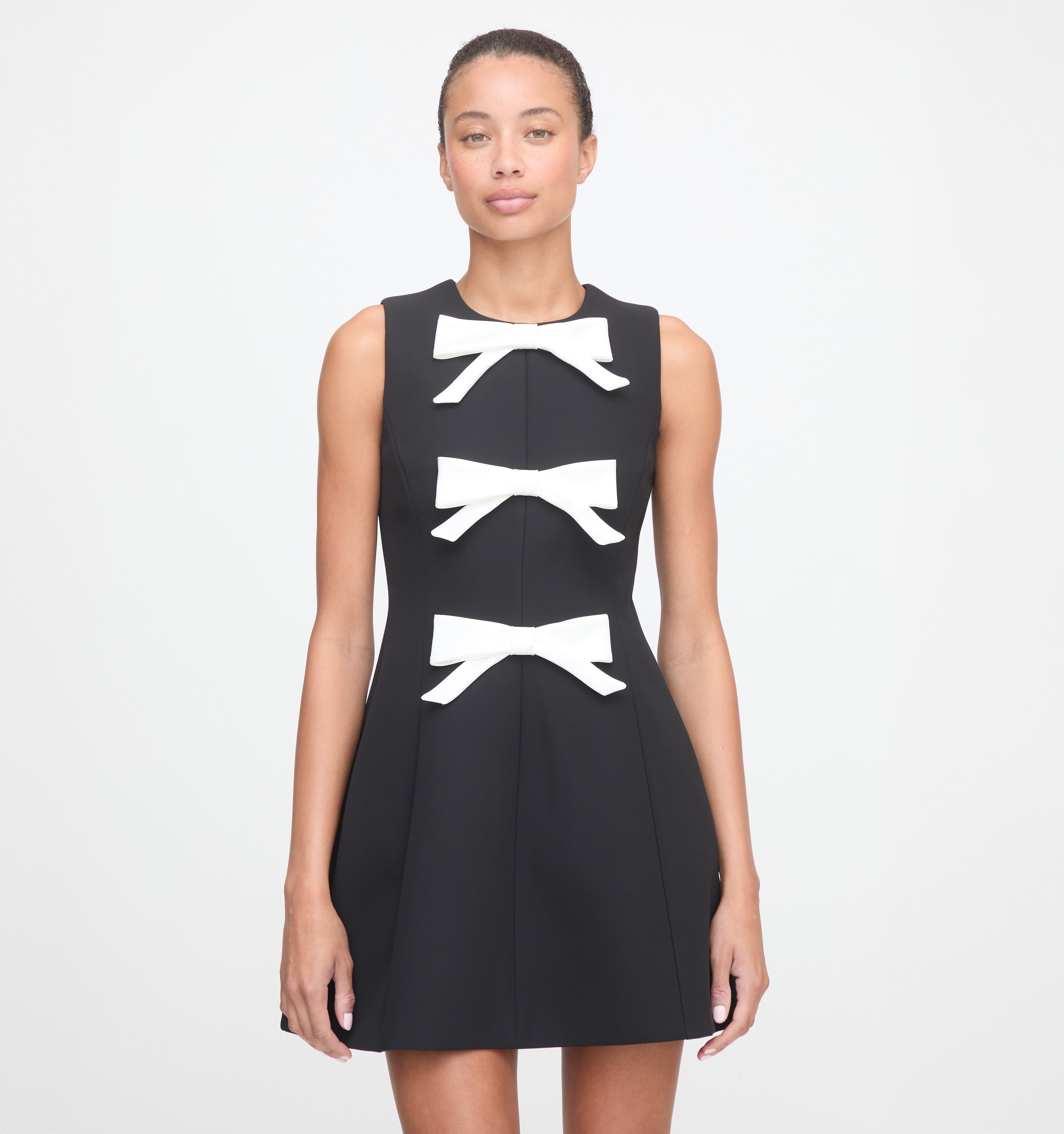 The Blythe Bow Dress - Ivory Bows