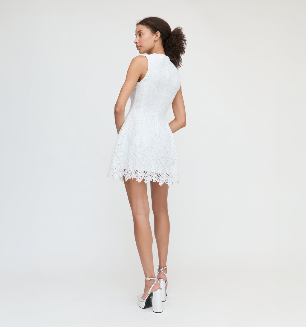 cottage hill mini dress white Hill House Home The Blythe Dress | White | Size XS