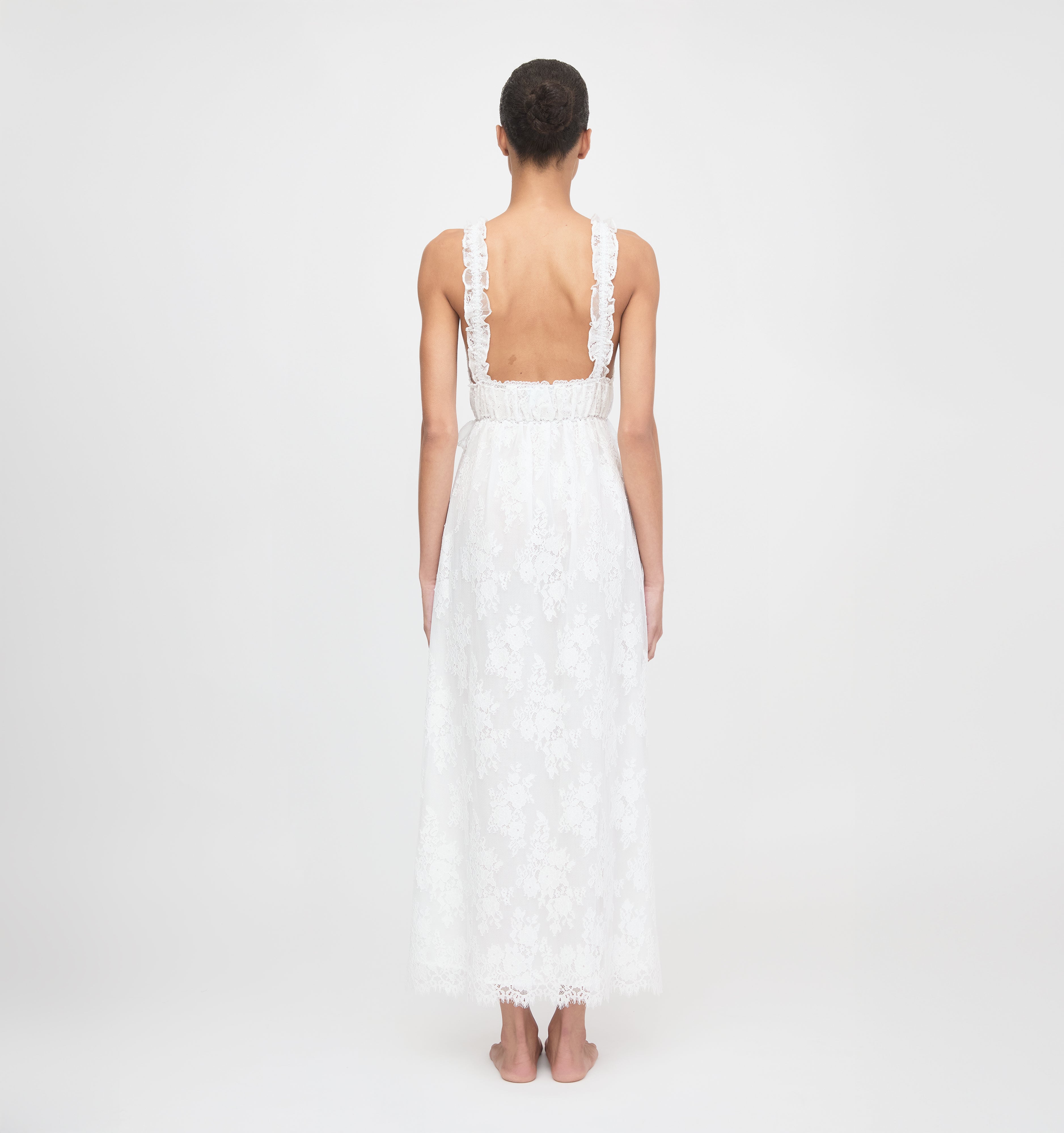 The Bonnie Nightgown - White Magnolia Lace