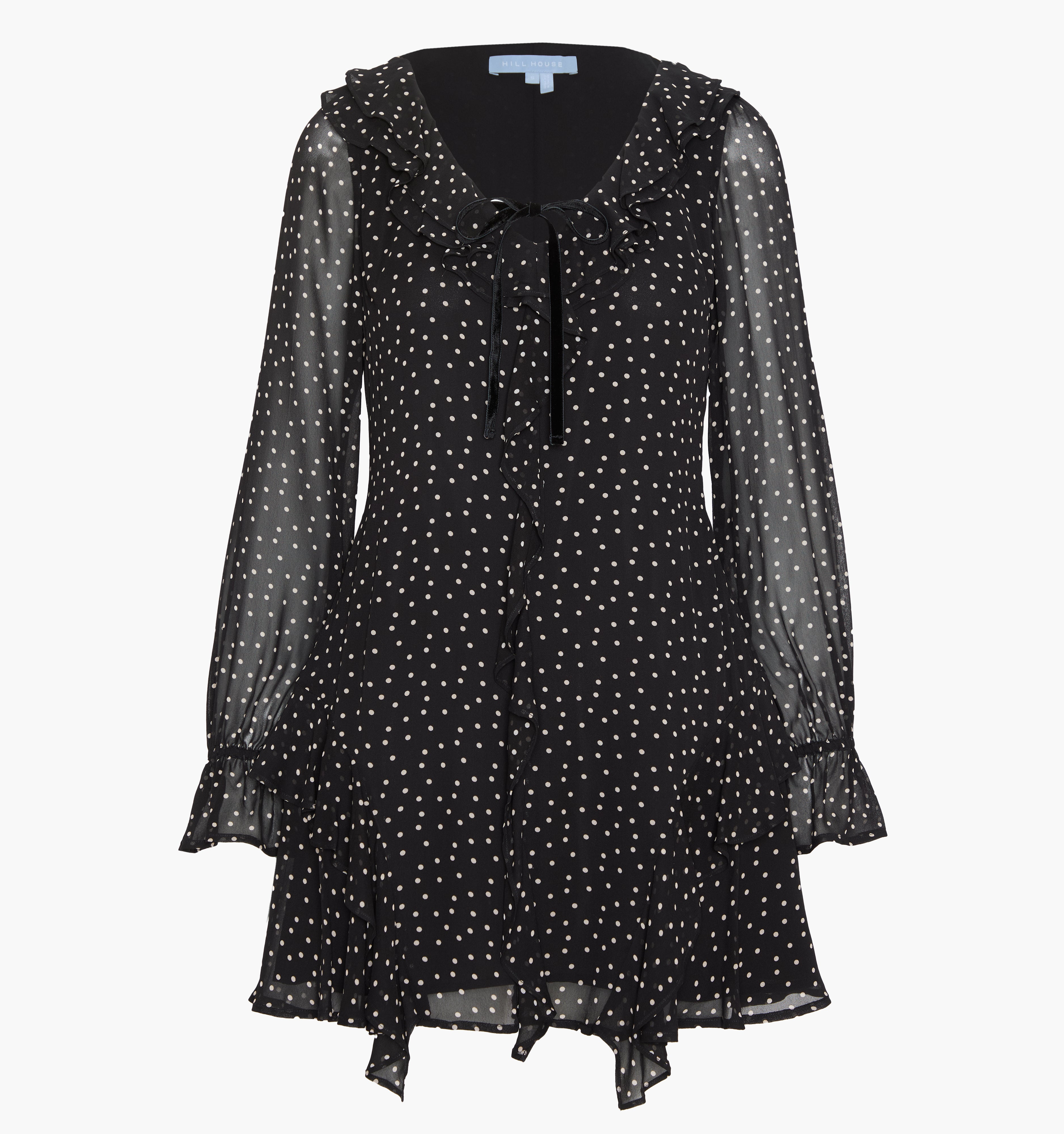 The Bridget Dress - Black Polka Dot