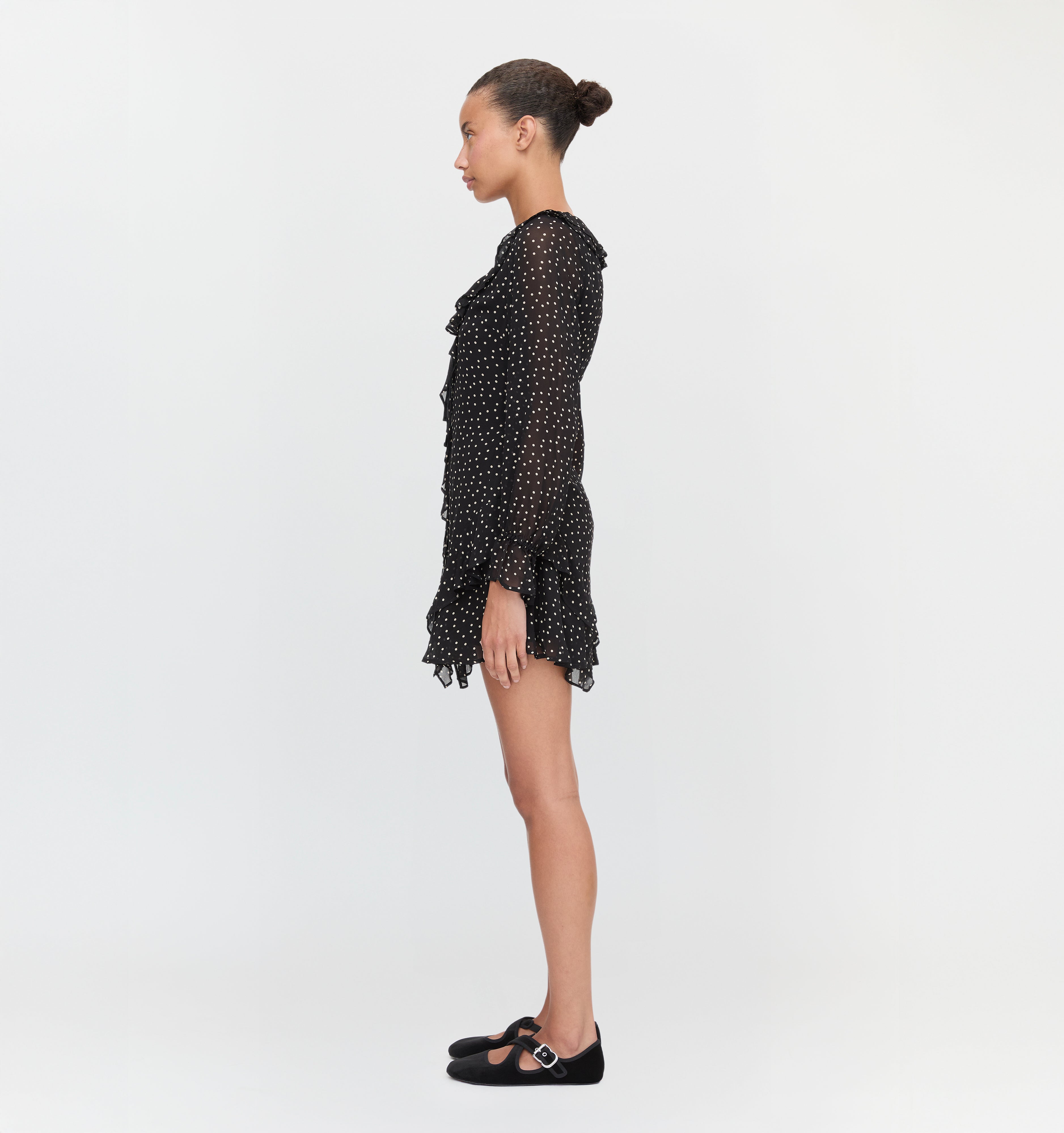 The Bridget Dress - Black Polka Dot