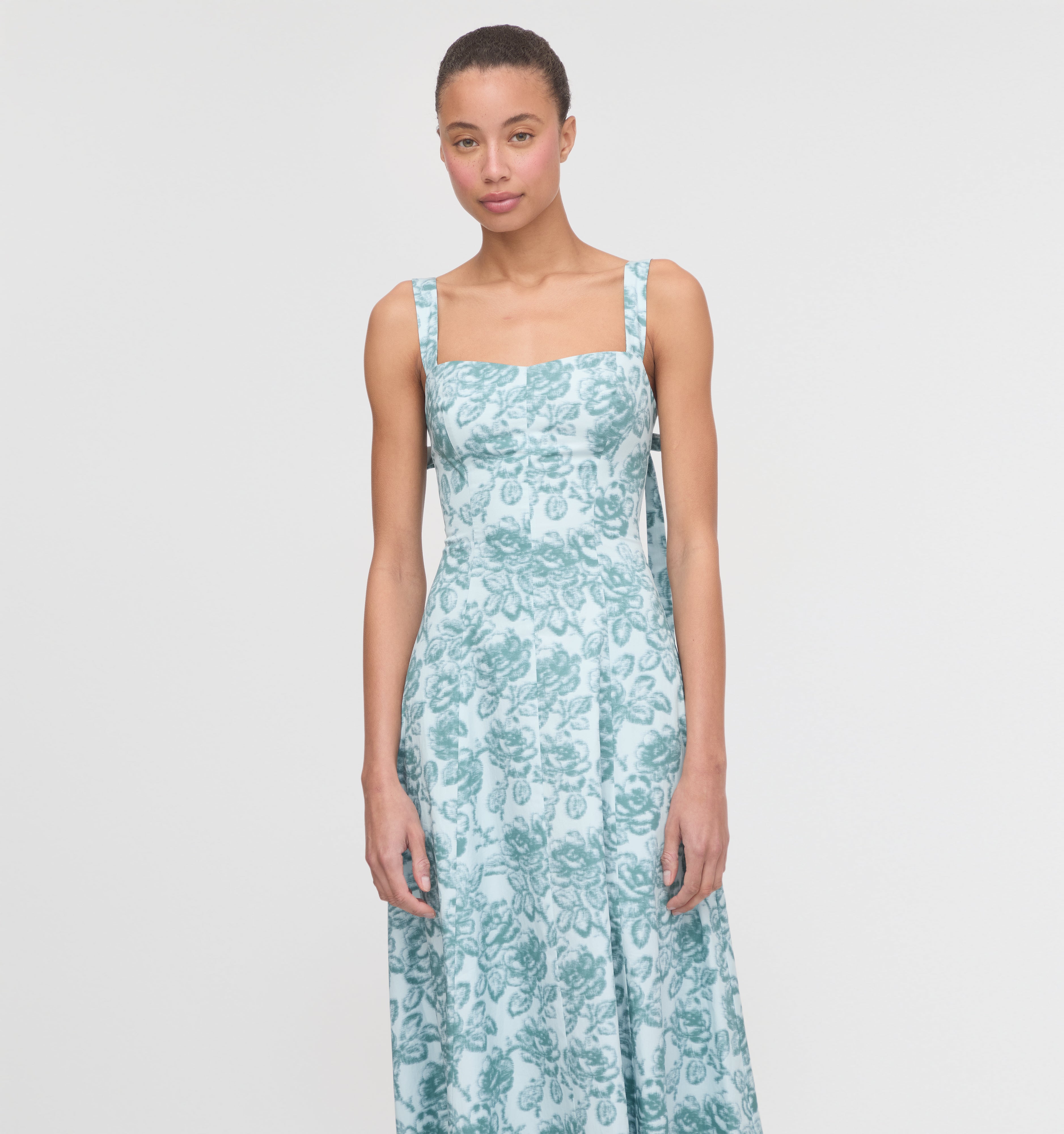 The Briony Dress - Ikat Garden Rose