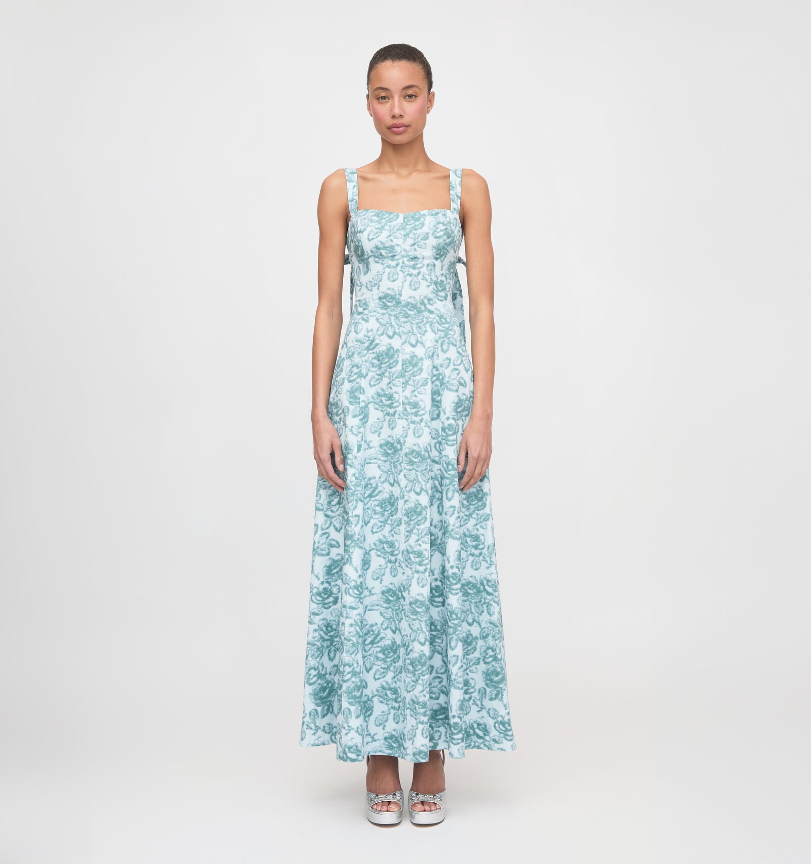 The Briony Dress - Ikat Garden Rose