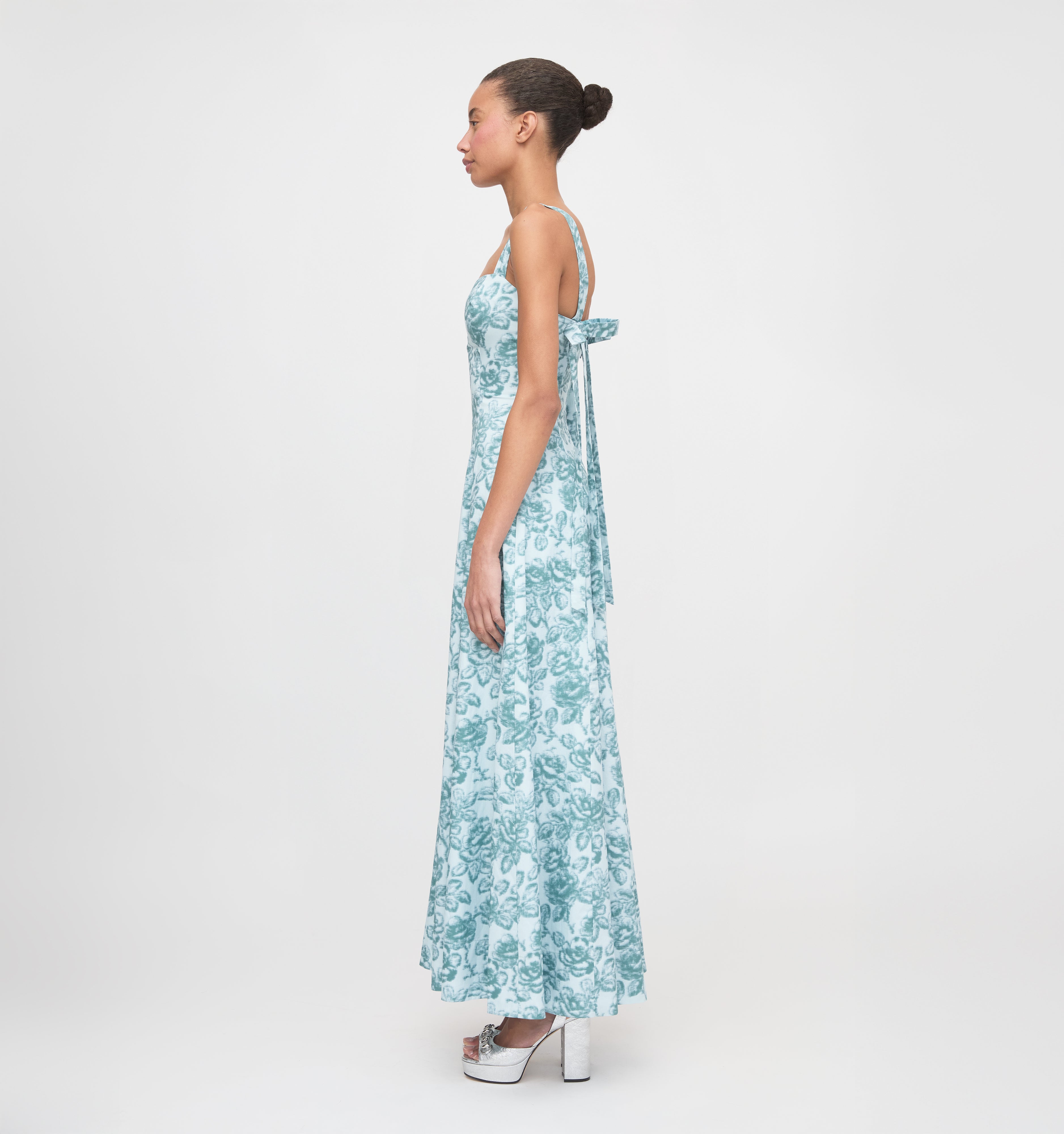 The Briony Dress - Ikat Garden Rose