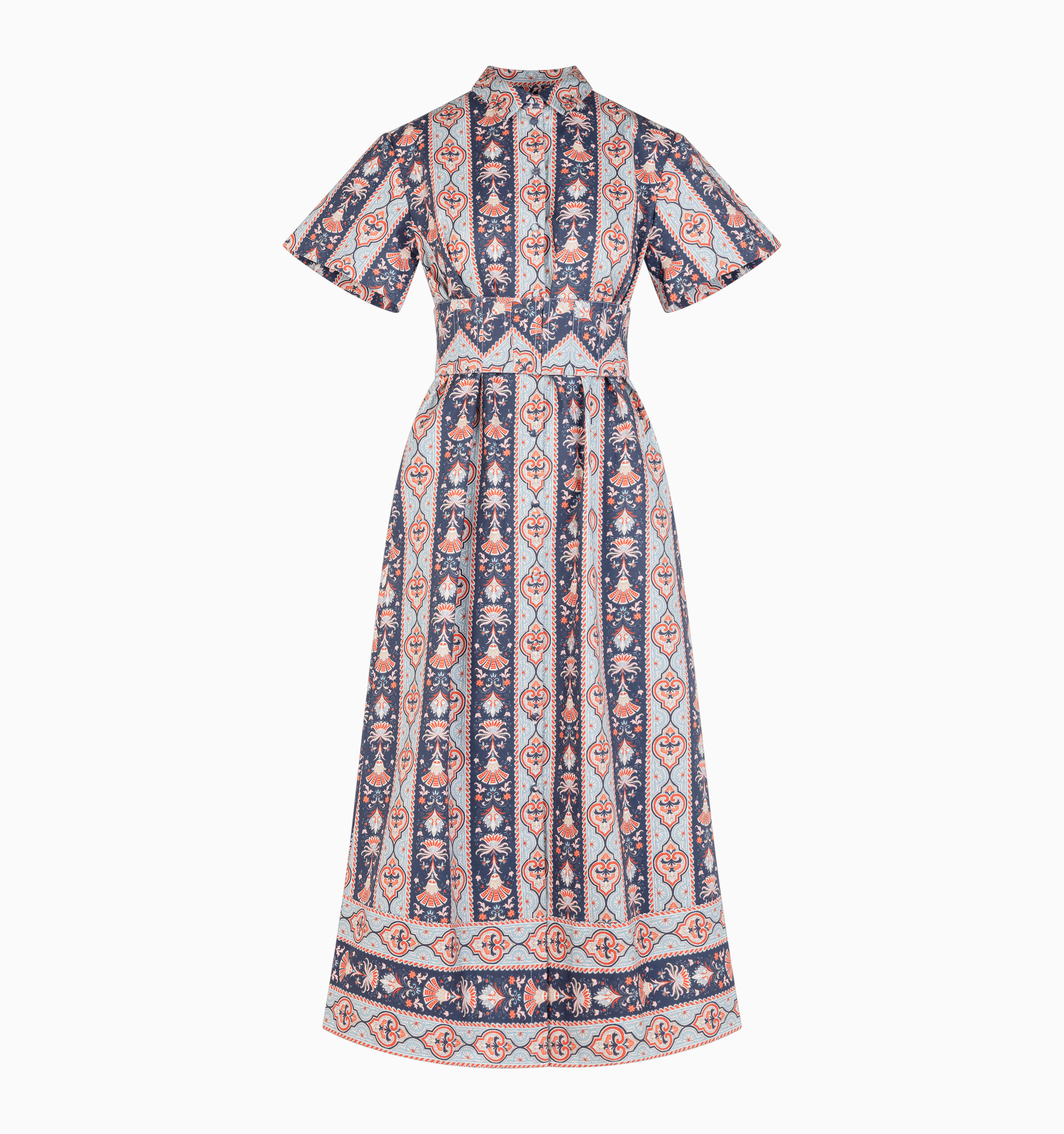The Carolina Shirt Dress - Navy Emma Stripe