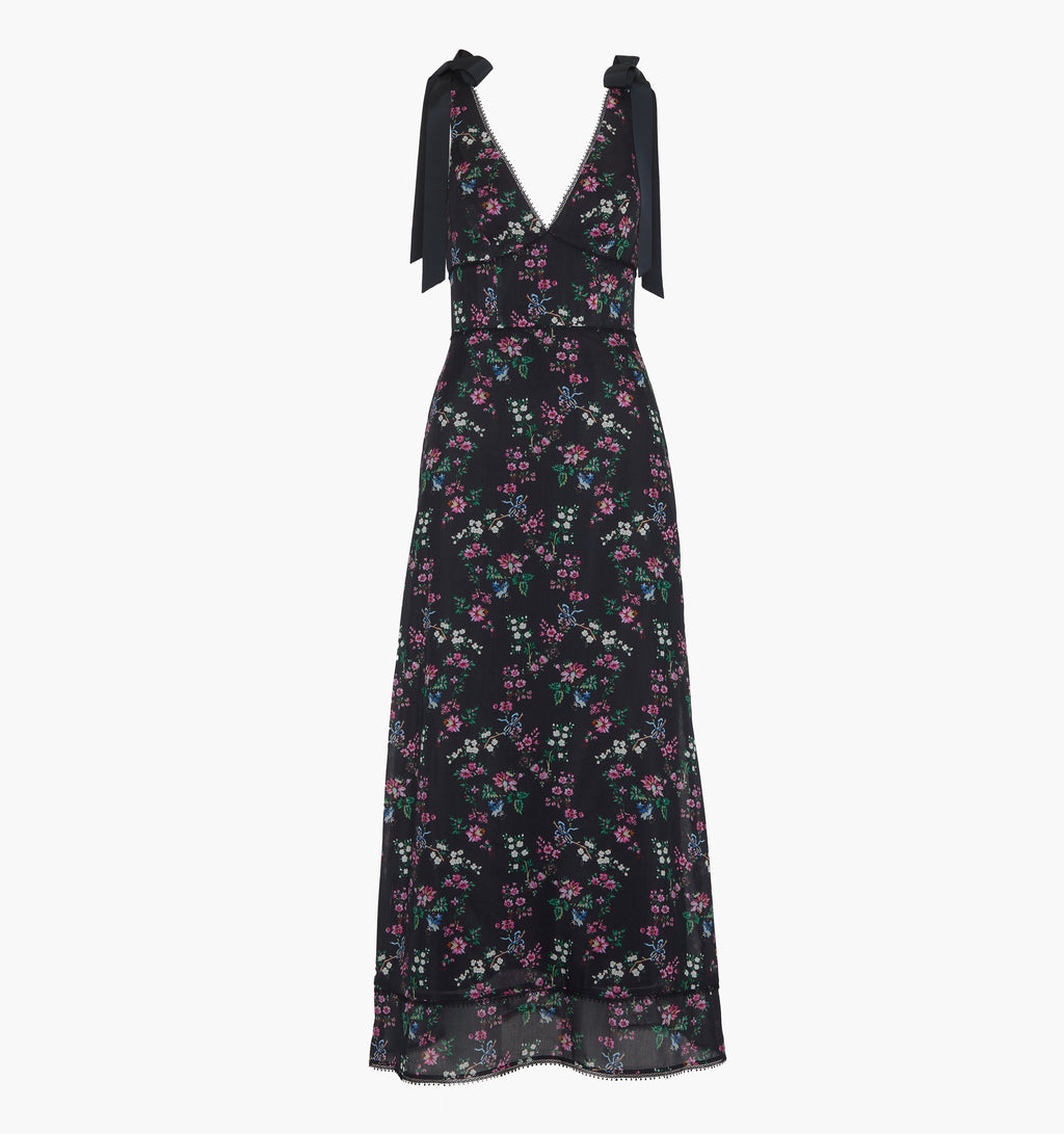 women's black knit dress Black Side Slit Midi Dress