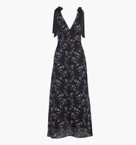 The Cassie Dress - Navy Scallop Bow Chintz – Hill House Home