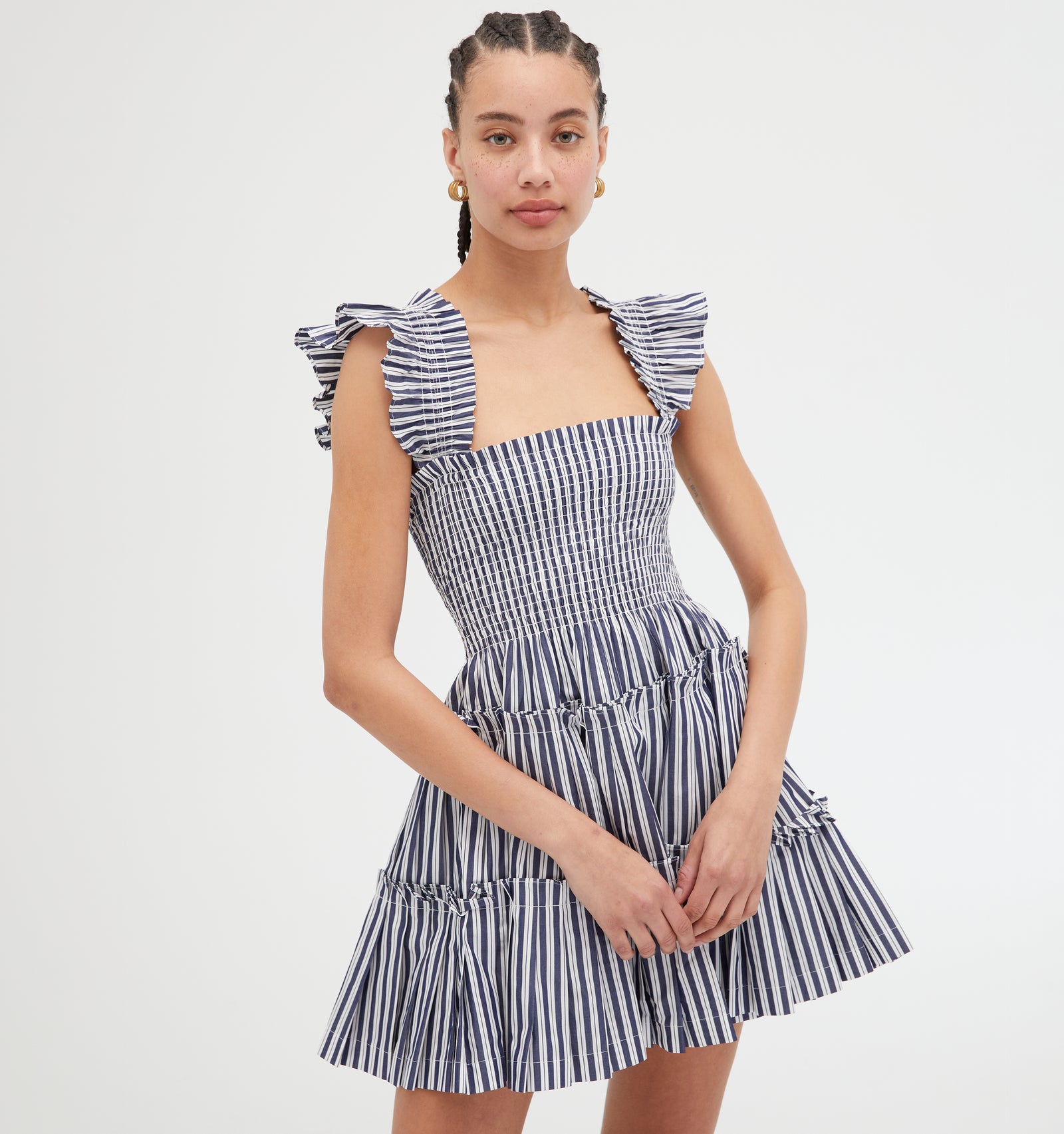 The Charlotte Nap Dress - Navy Stripe Hill House Home The Charlotte Nap Dress - Navy Stripe Hill House Home