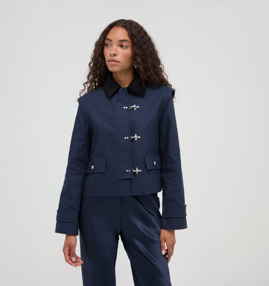 Hill House Home The Clarisse Jacket -  Navy