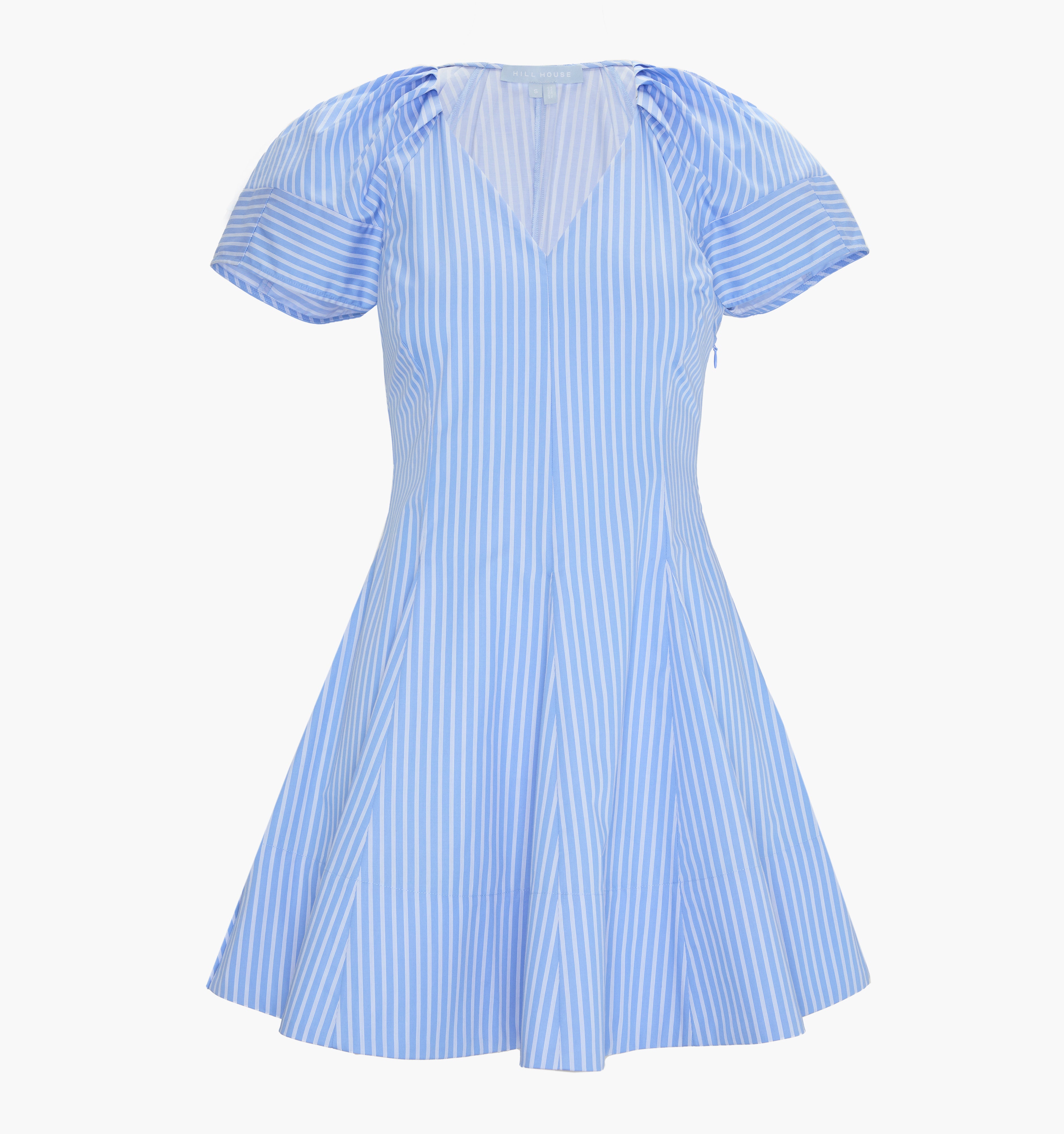 The Claudine Dress - Blue Stripe