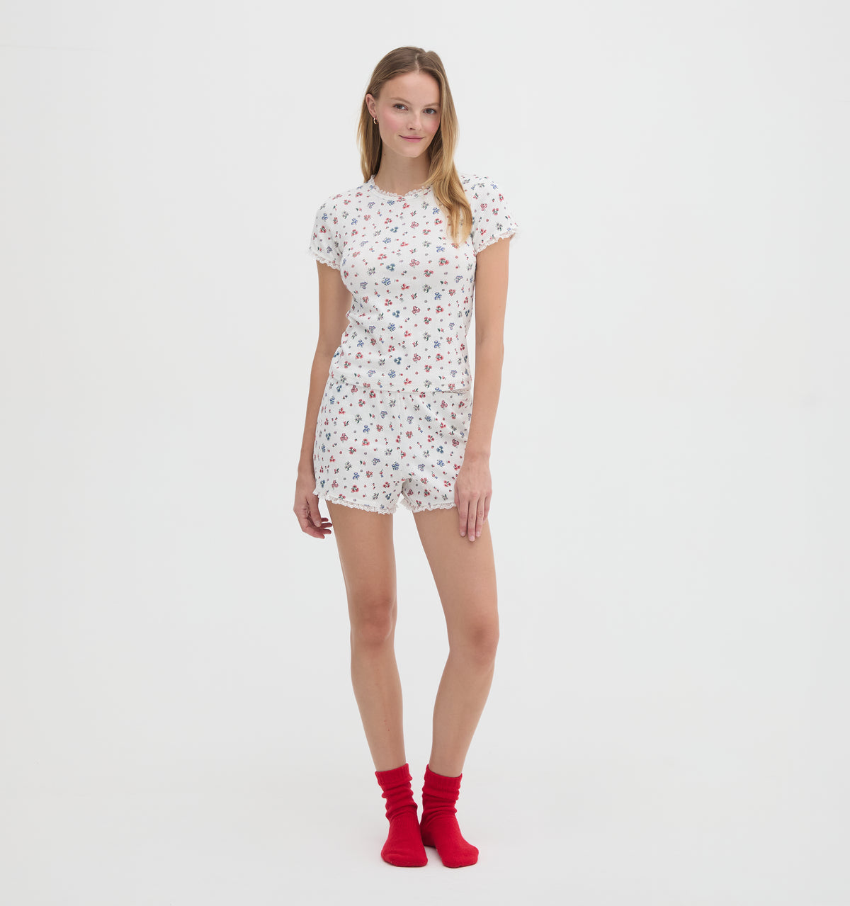 The Coco Pointelle Pajama Set