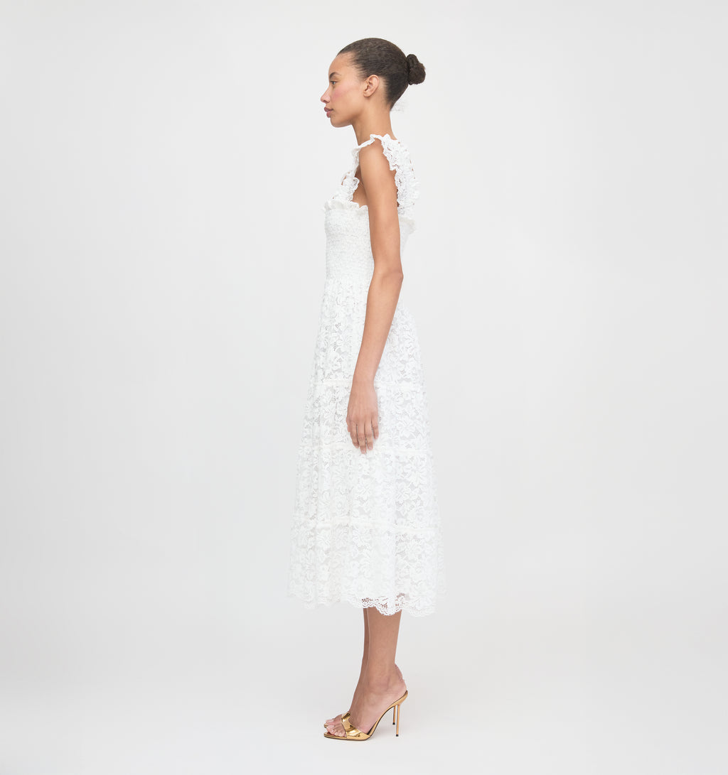The Collector's Edition Lace Ellie Nap Dress | White Fleur / XXXXL | | Hill House Home