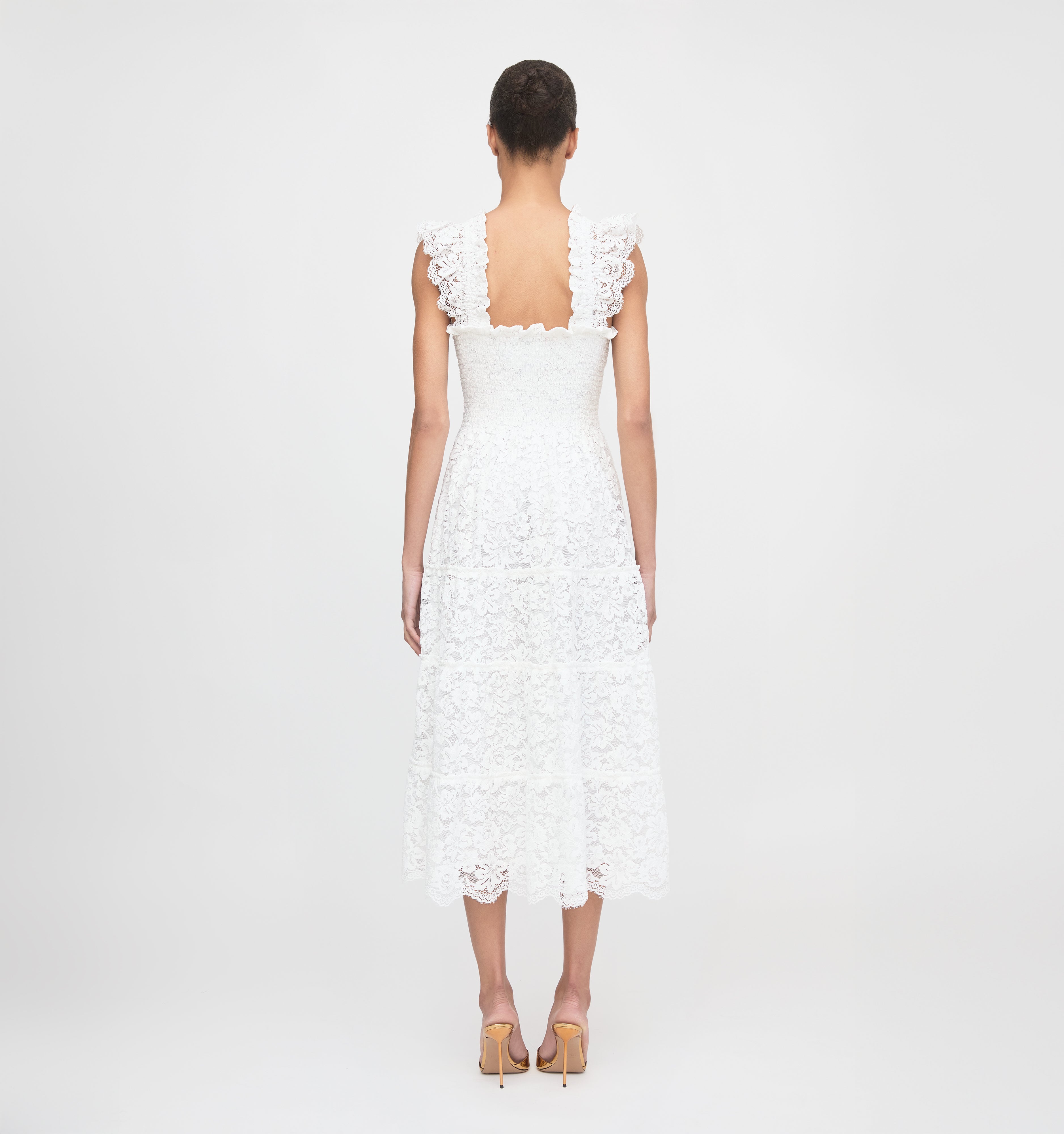 The Lace Ellie Nap Dress - White Fleur Lace