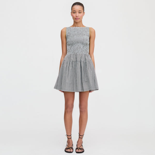 hill house home mini dress The Fae Dress | Blue Dancing Willow / S