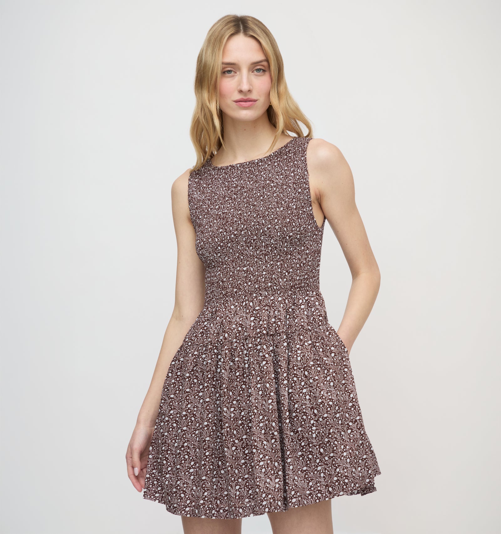 Hill House Home Women's The Cosima Mini Nap Dress - Brown - Size XS