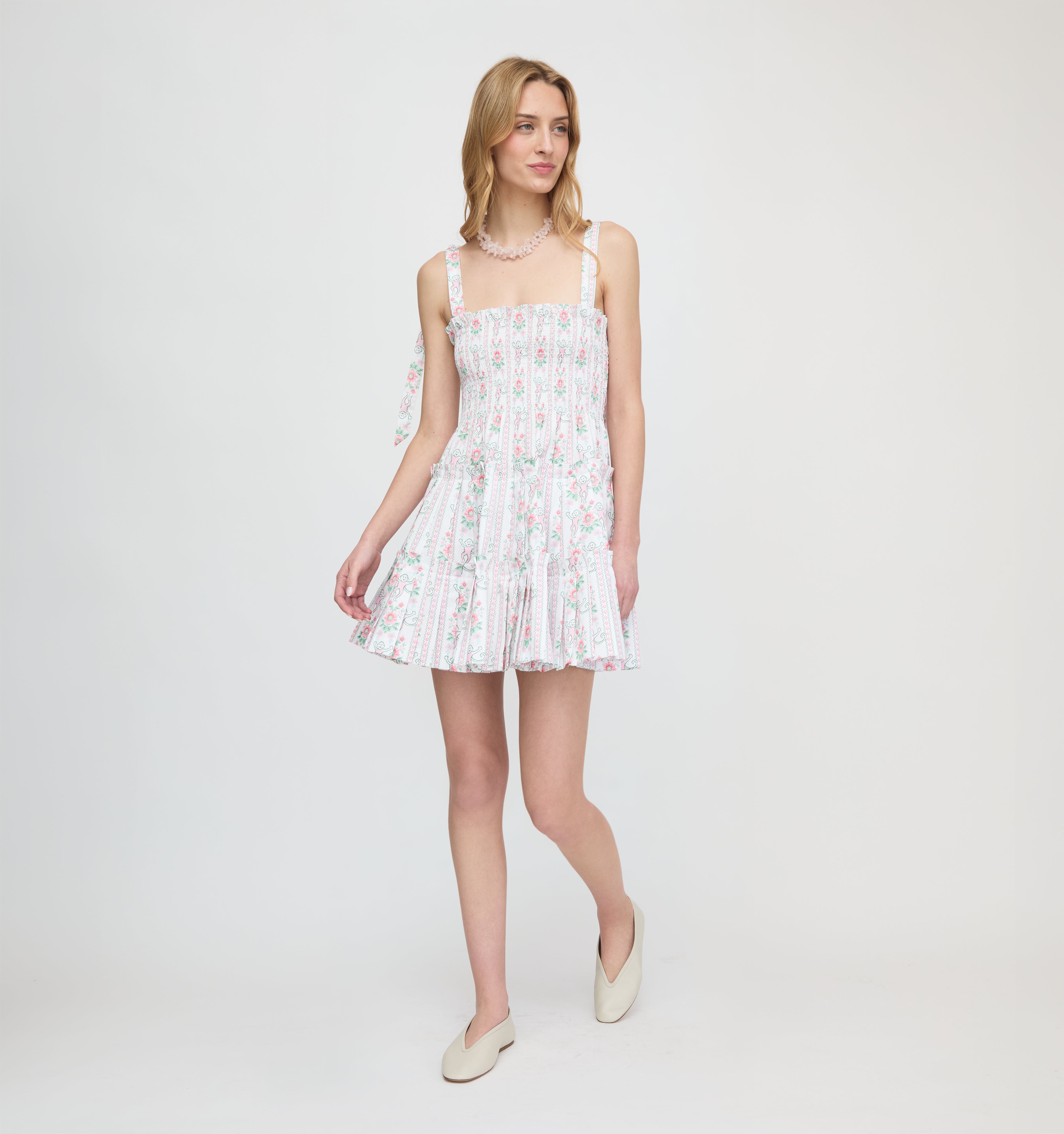 Roller Rabbit x Hill House The Ribbon Charlotte Nap Dress - Pink