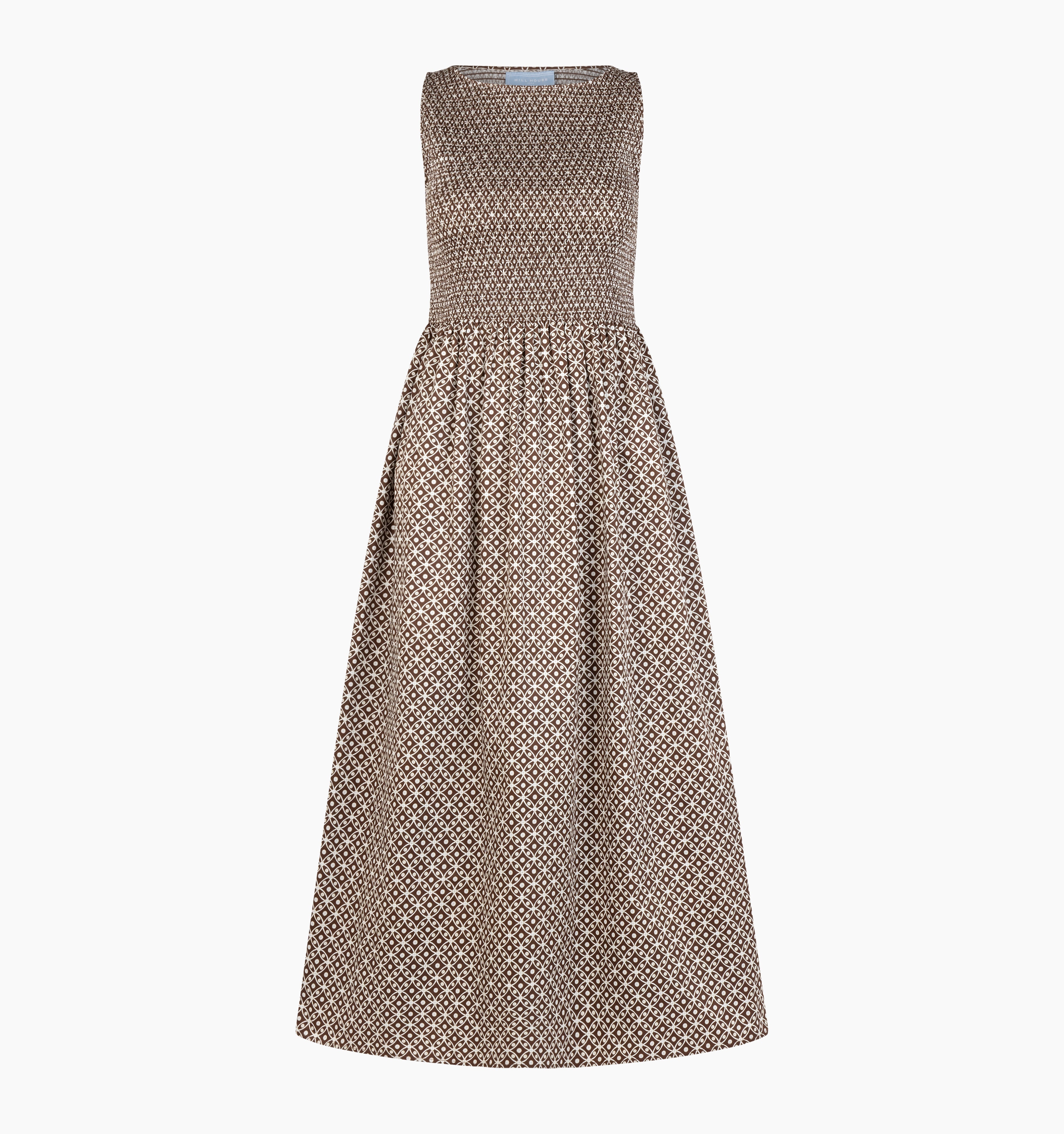 The Cosima Nap Dress - Chocolate Circular Lattice