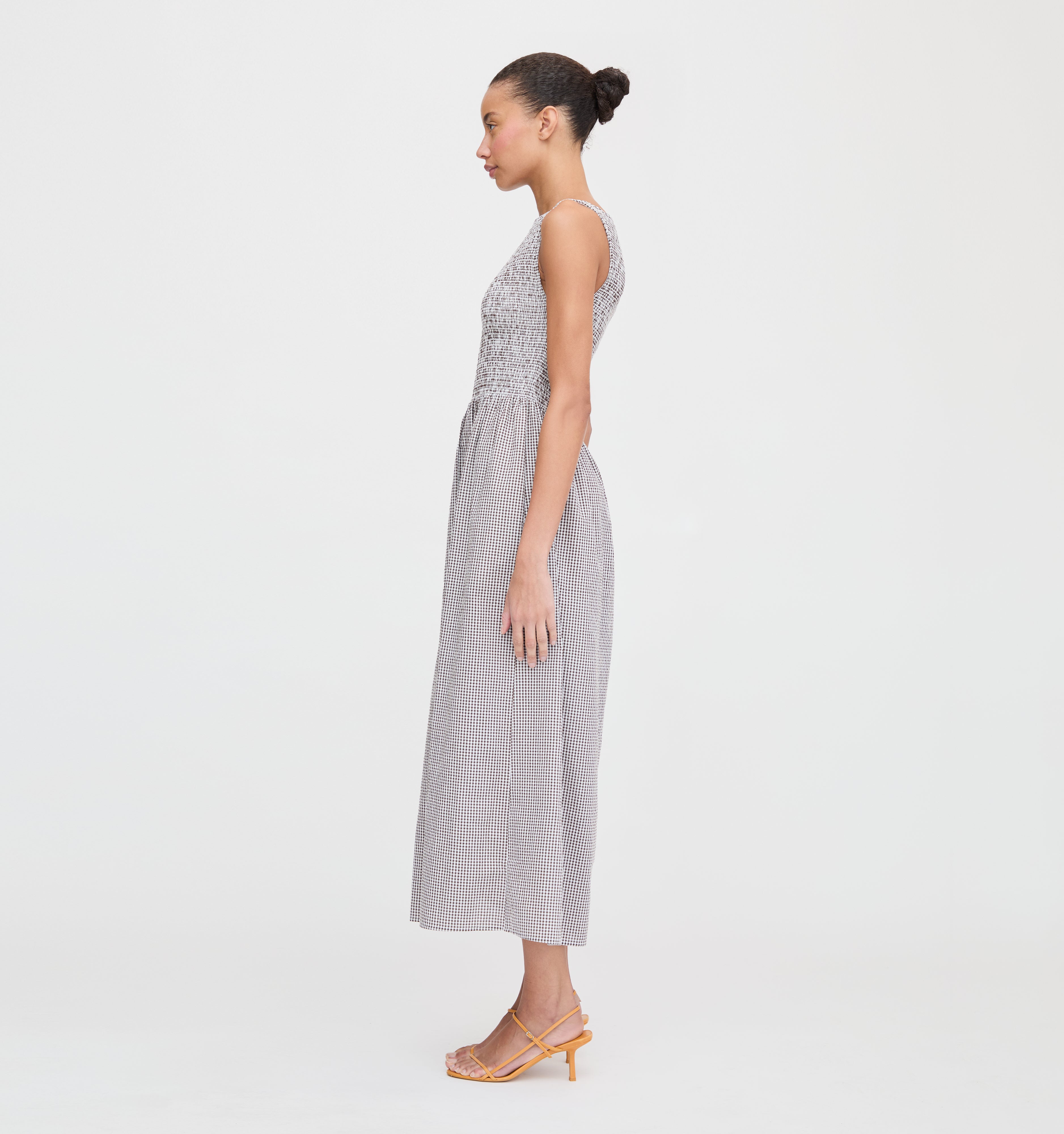 The Cosima Nap Dress - Chocolate Gingham