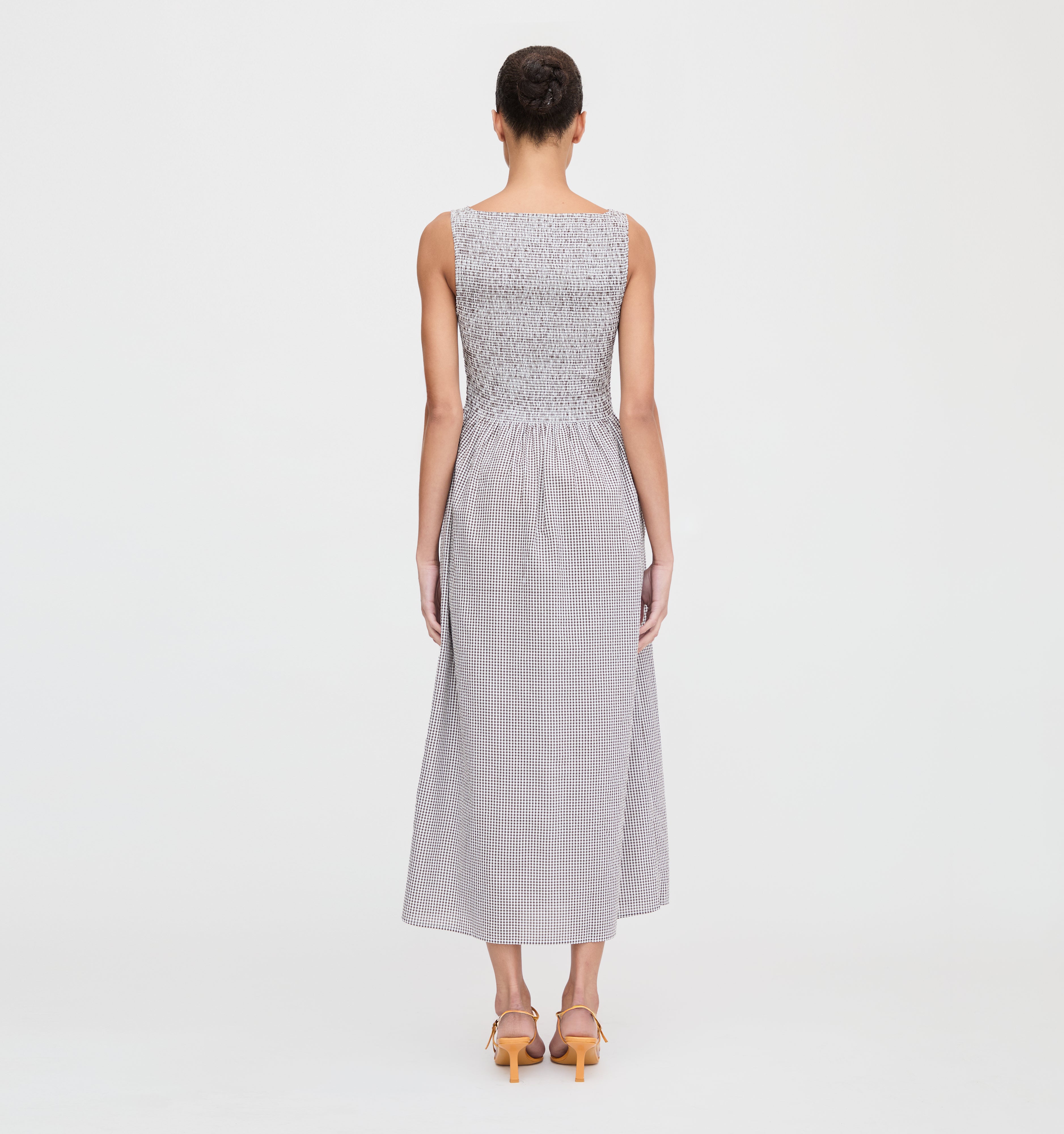 The Cosima Nap Dress - Chocolate Gingham – Hill House Home