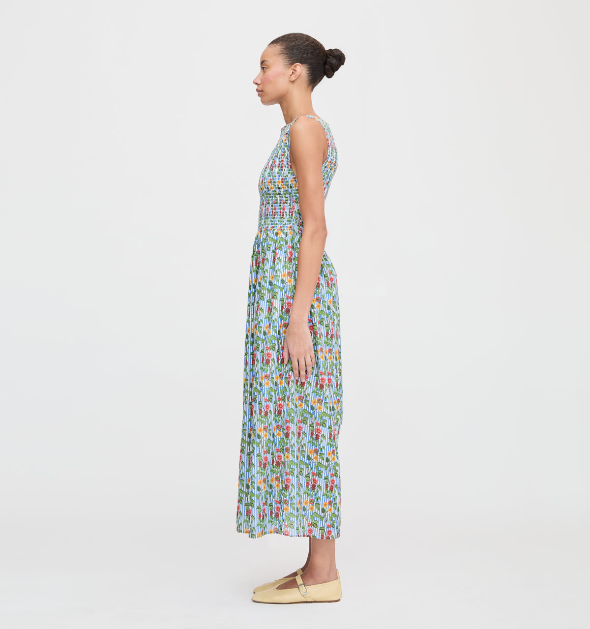 The Cosima Nap Dress - Geranium Stripe
