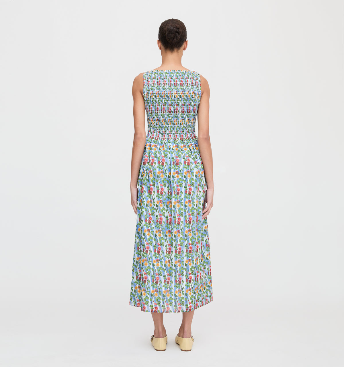 The Cosima Nap Dress - Geranium Stripe