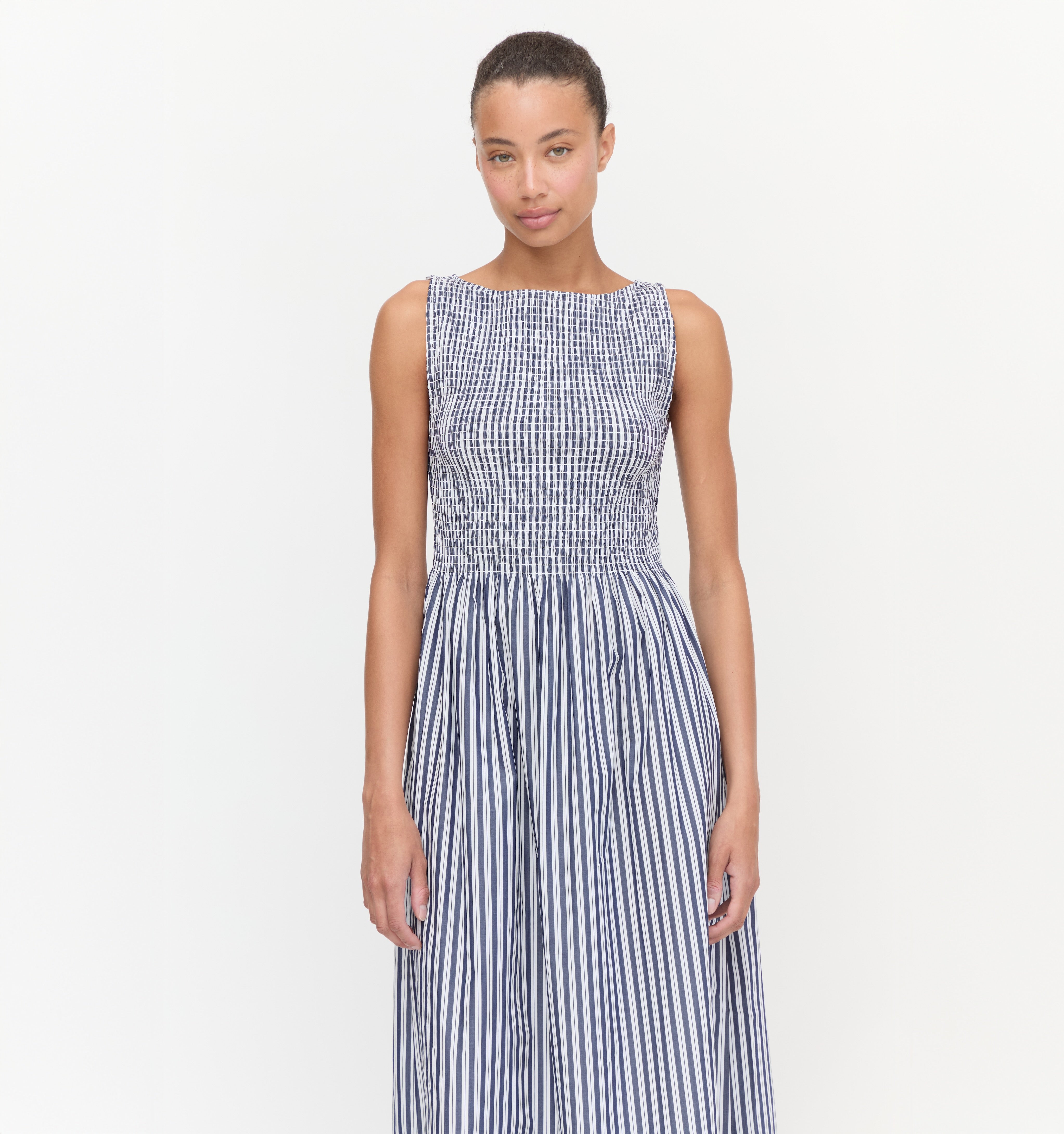 The Cosima Nap Dress - Navy Stripe