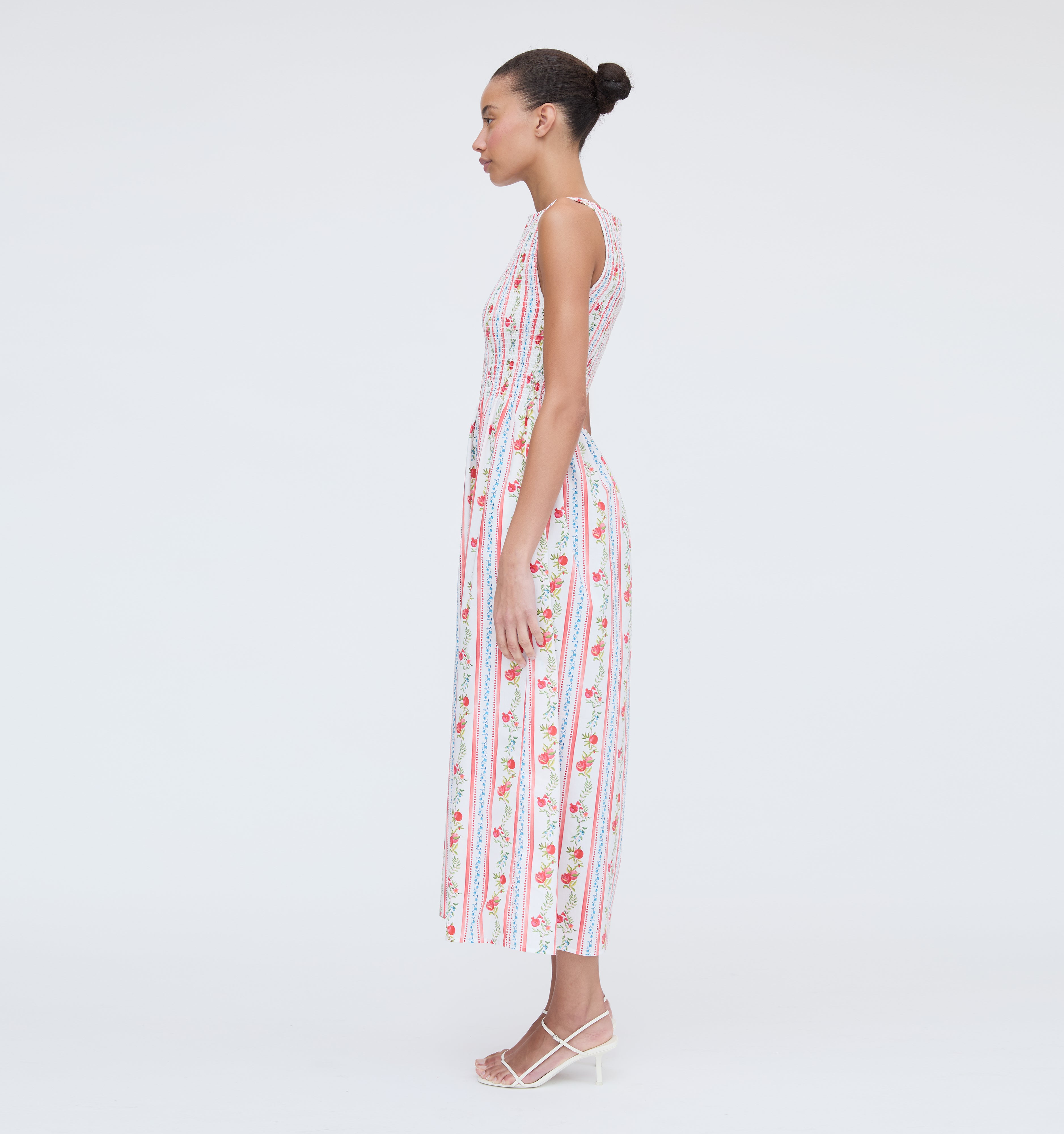 The Cosima Nap Dress - Pomegranate Stripe