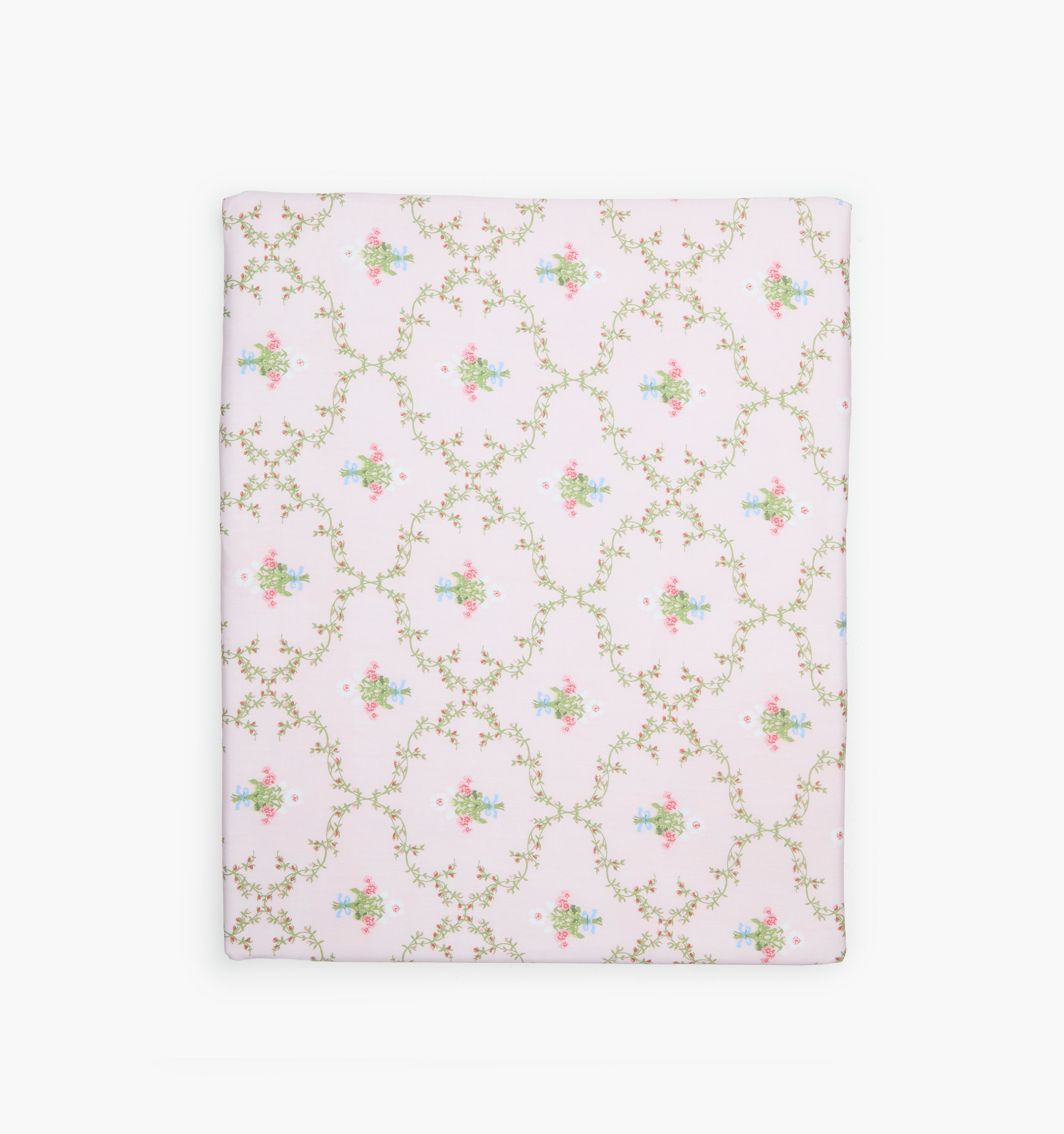 The Crib Sheet - Light Pink Trellis