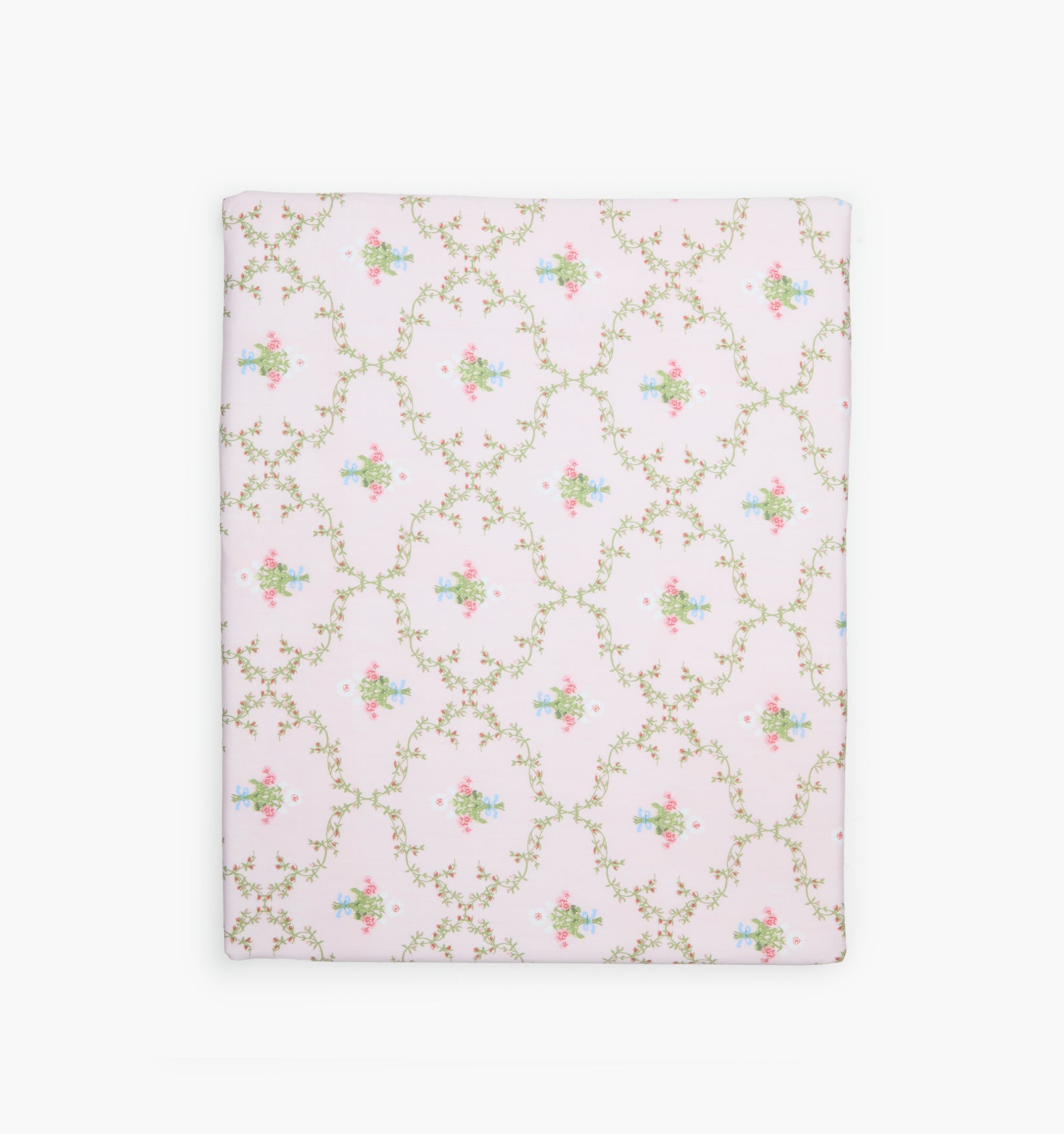 The Crib Sheet in Light Pink Trellis color: Light Pink Trellis