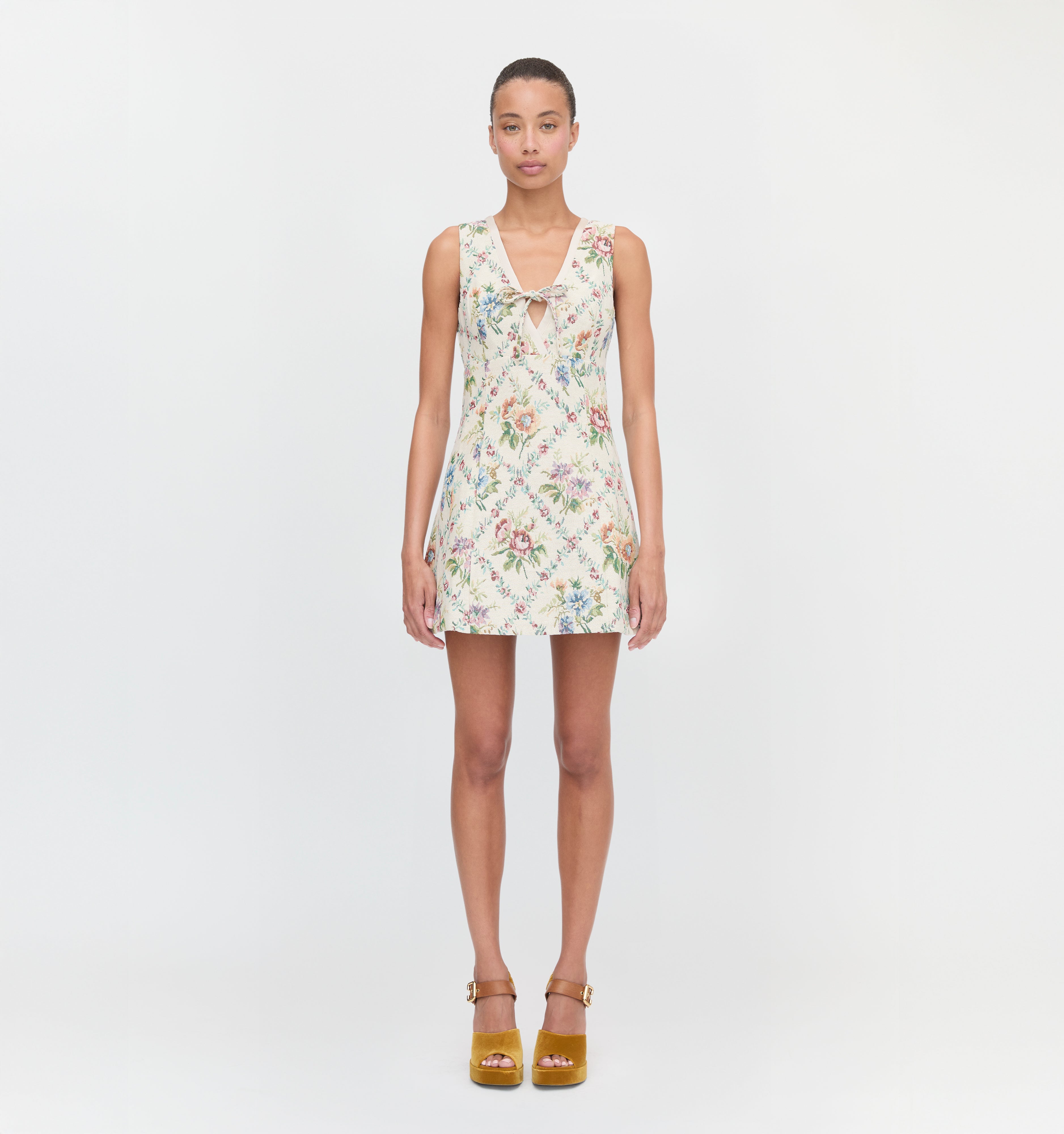 The Daria Dress - Tapestry Trellis Brocade – Hill House Home