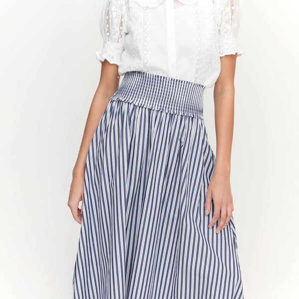 TheDelphineNapSkirtNavyStripe1