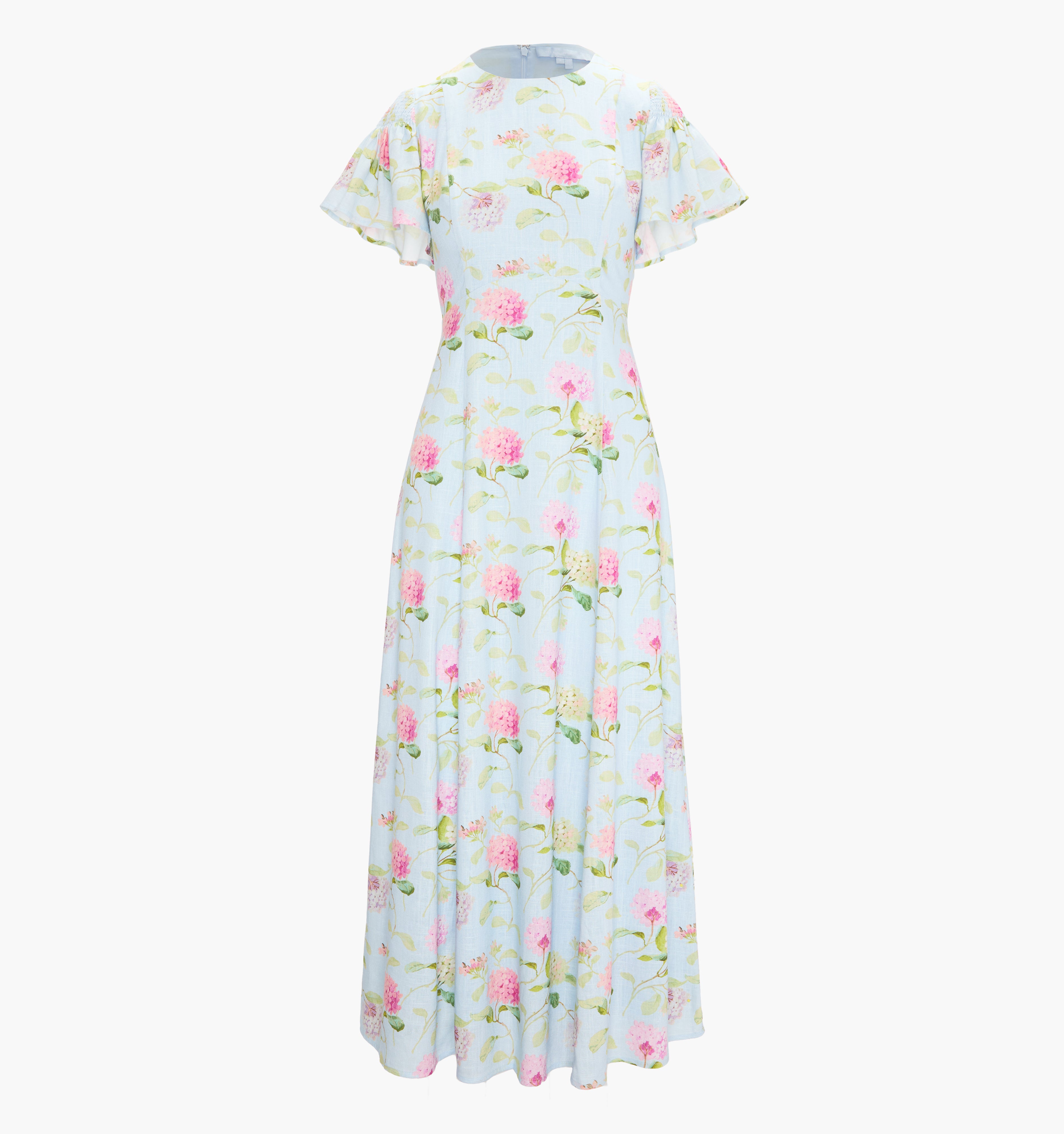 The Dominique Dress - Hydrangea Chintz