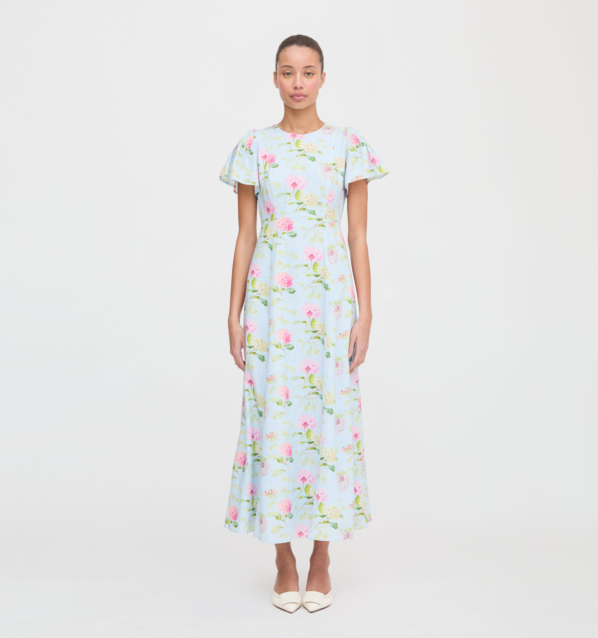 The Dominique Dress - Hydrangea Chintz