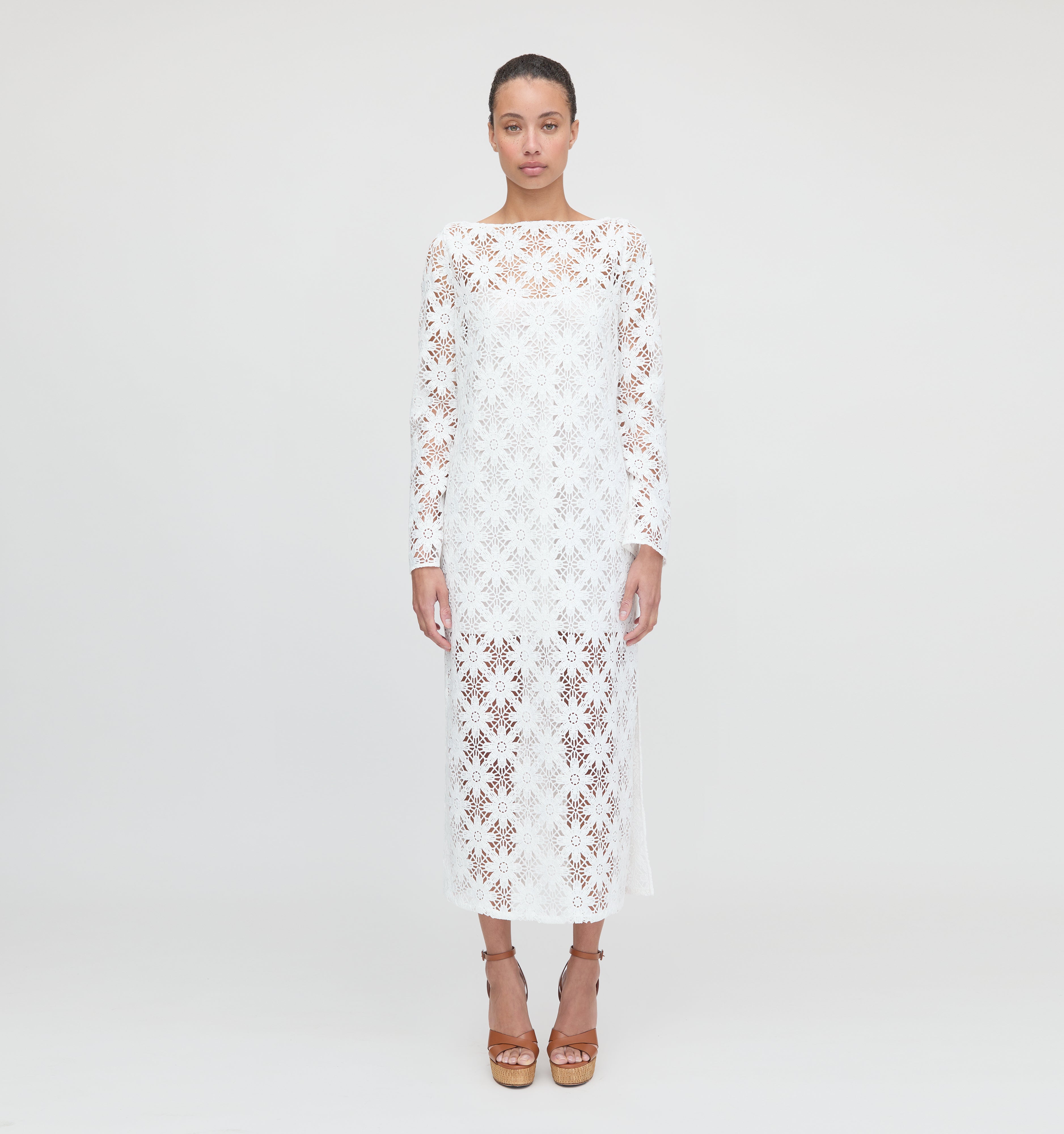 The Eliza Dress - White Daisy Crochet – Hill House Home