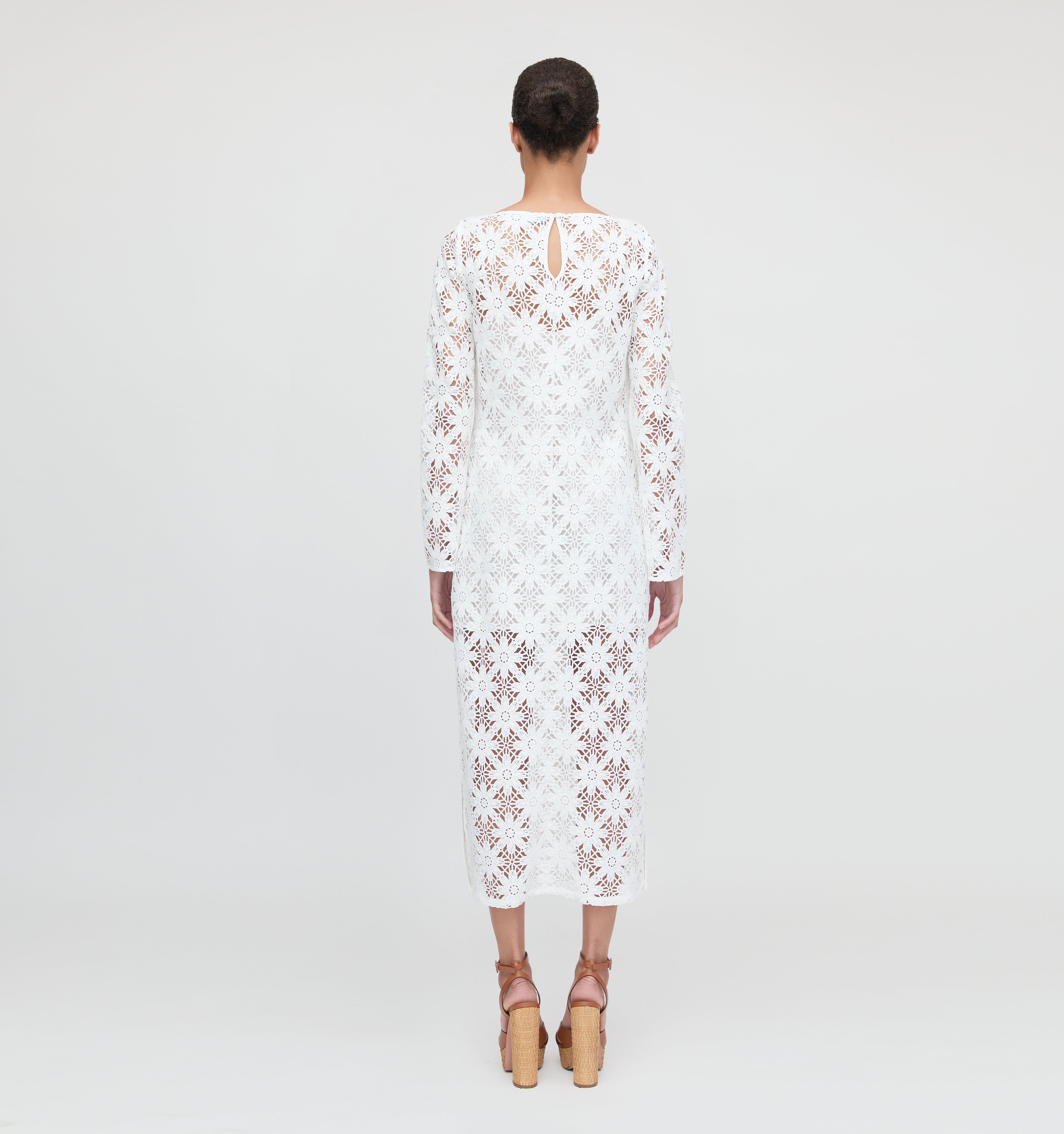 The Eliza Dress - White Daisy Crochet – Hill House Home