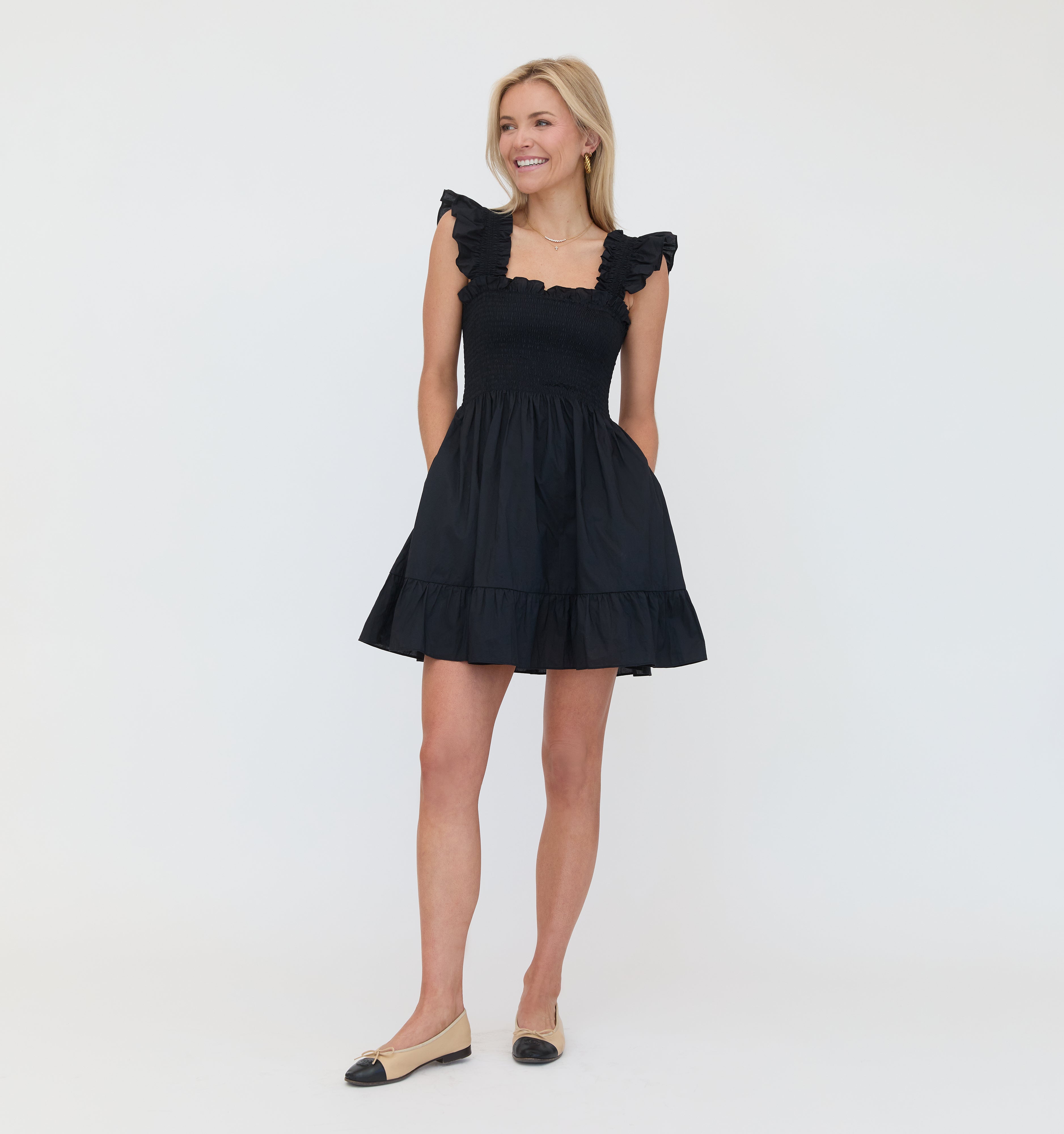 The Elizabeth Nap Dress - Navy Cotton – Hill House Home