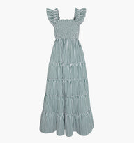 The Ellie Maxi Nap Dress - Green Stripe Hill House Home The Ellie Maxi Nap Dress - Green Stripe Hill House Home
