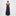 The Ellie Maxi Nap Dress - Navy Tonal Seersucker