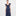 The Ellie Maxi Nap Dress - Navy Sheer Plaid