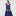 The Maternity Ellie Nap Dress - Navy Cotton