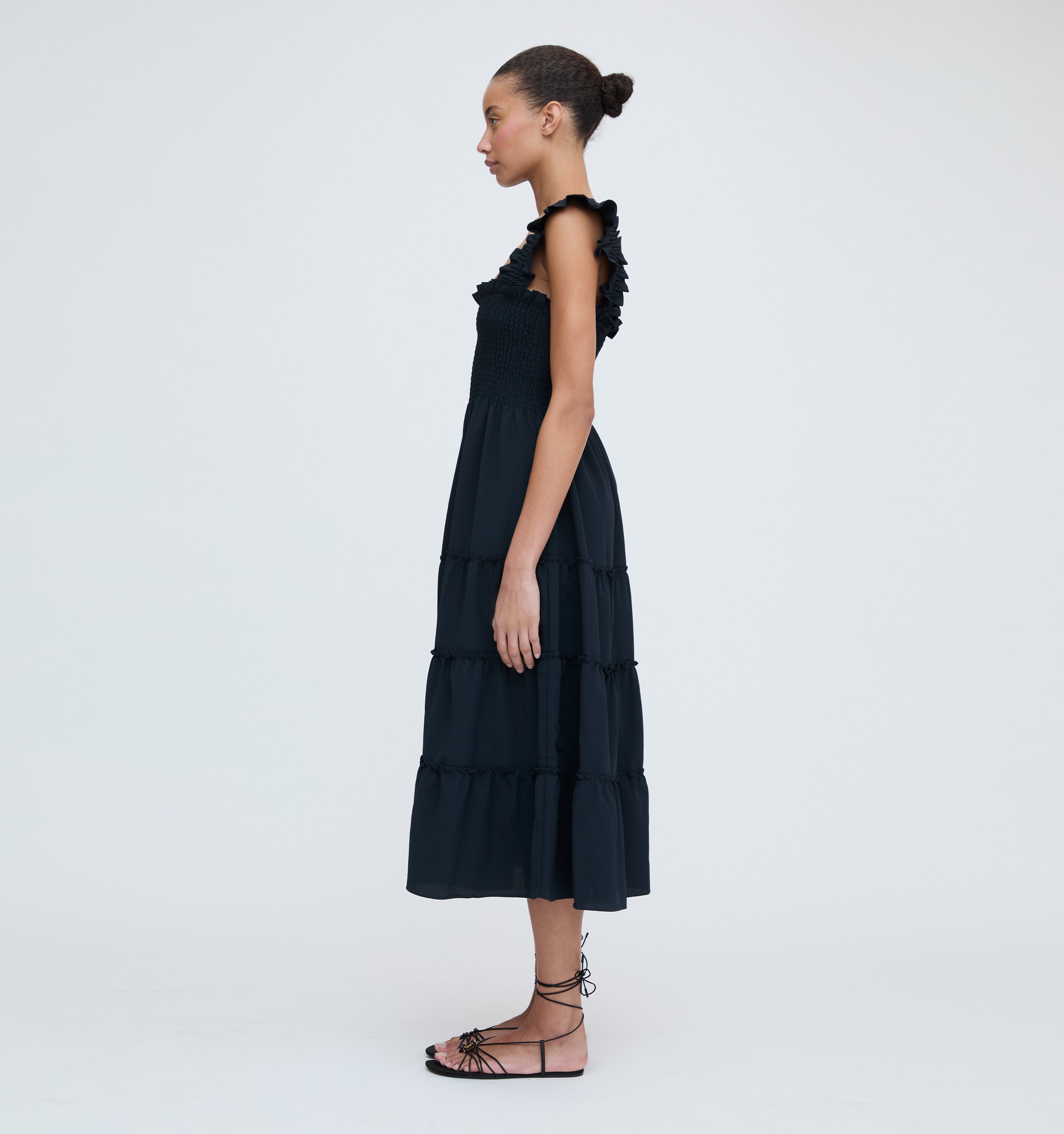 The Ellie Nap Dress - Navy Gingham – Hill House Home