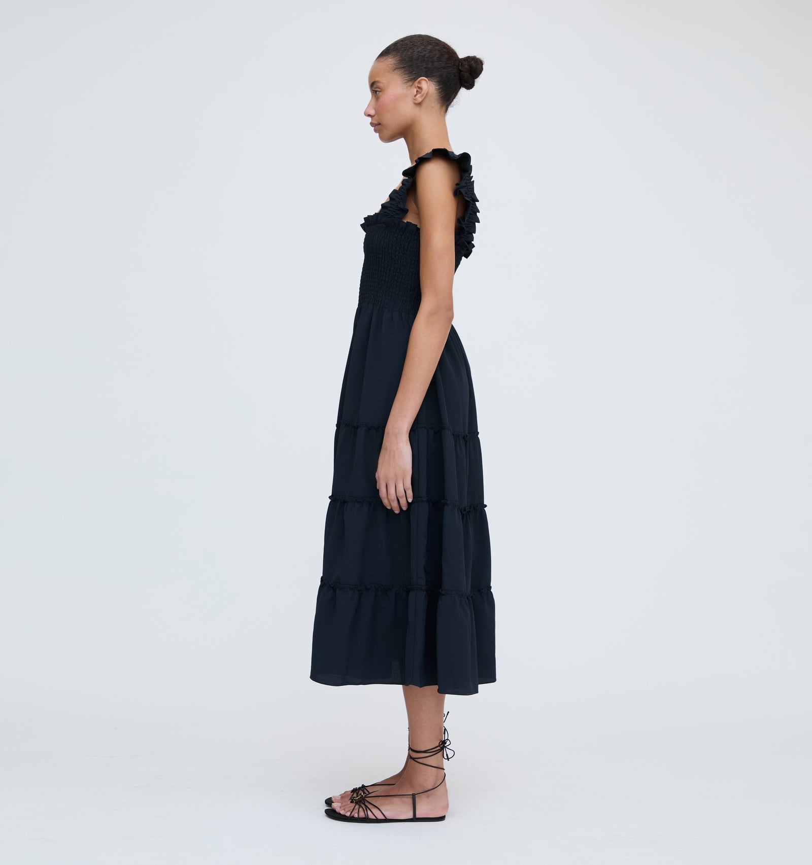 The Ellie Nap Dress - Black Crepe Hill House Home The Ellie Nap Dress - Black Crepe Hill House Home