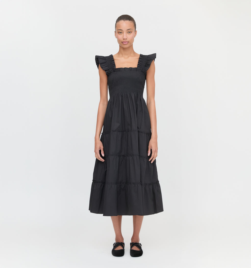 fall house dresses Floral Elegant V Neck Sleeves Dark Navy Long Wedding Guest Dress, Dark_Navy / L main image 1