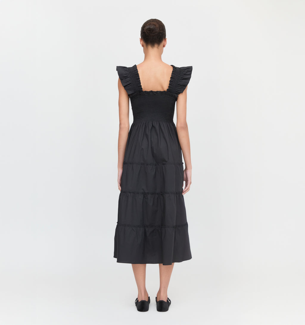 The Ellie Nap Dress | Black Poplin / XXS | | 100% Cotton | Hill House Home The Ellie Nap Dress | Black Poplin / XXS | | 100% Cotton | Hill House Home